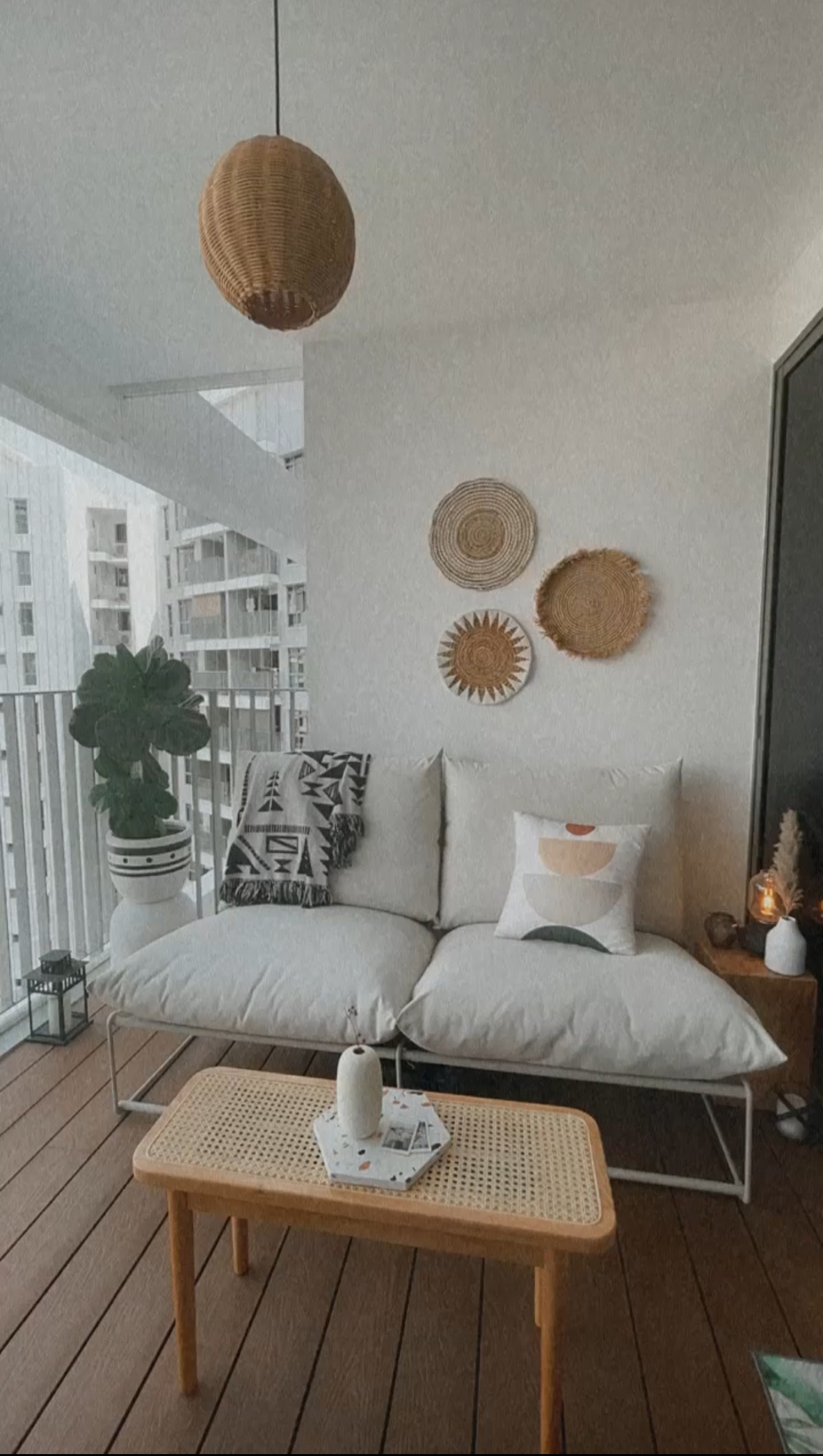 Our 10sqm Balcony: Outdoor Oasis That Makes Our DBSS Look Like A Condo - Modern outdoor living space, minimalist decor