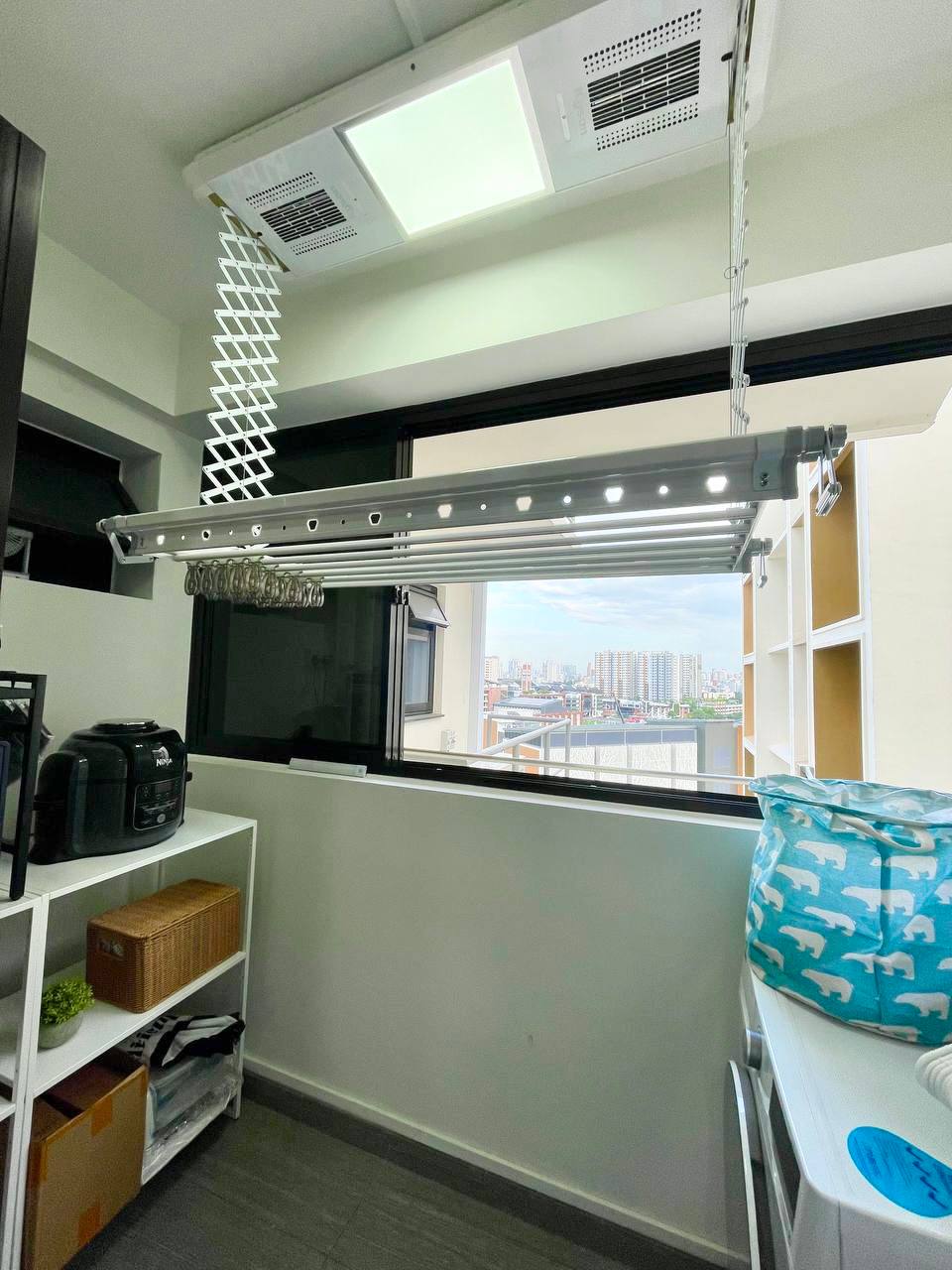 Our-Service-Yard:-Kitchen-extension-with-no-built-in!-