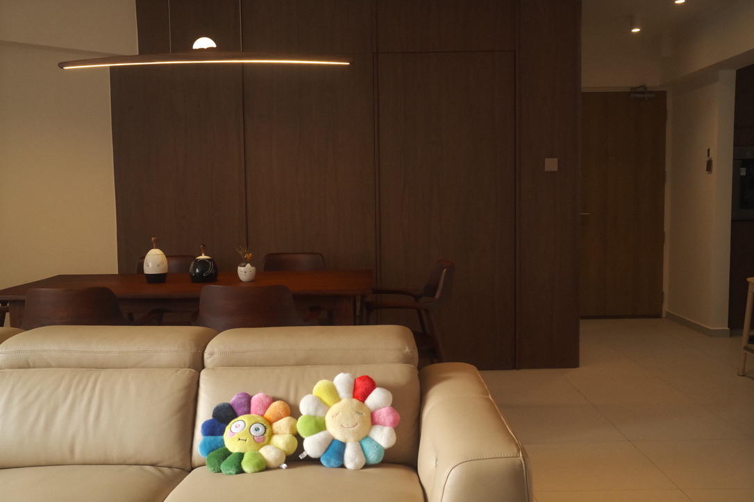 10  Months On: Our Best Home Purchases! - Modern minimalist dining room, wooden dining table, decorative vases, soft ambient