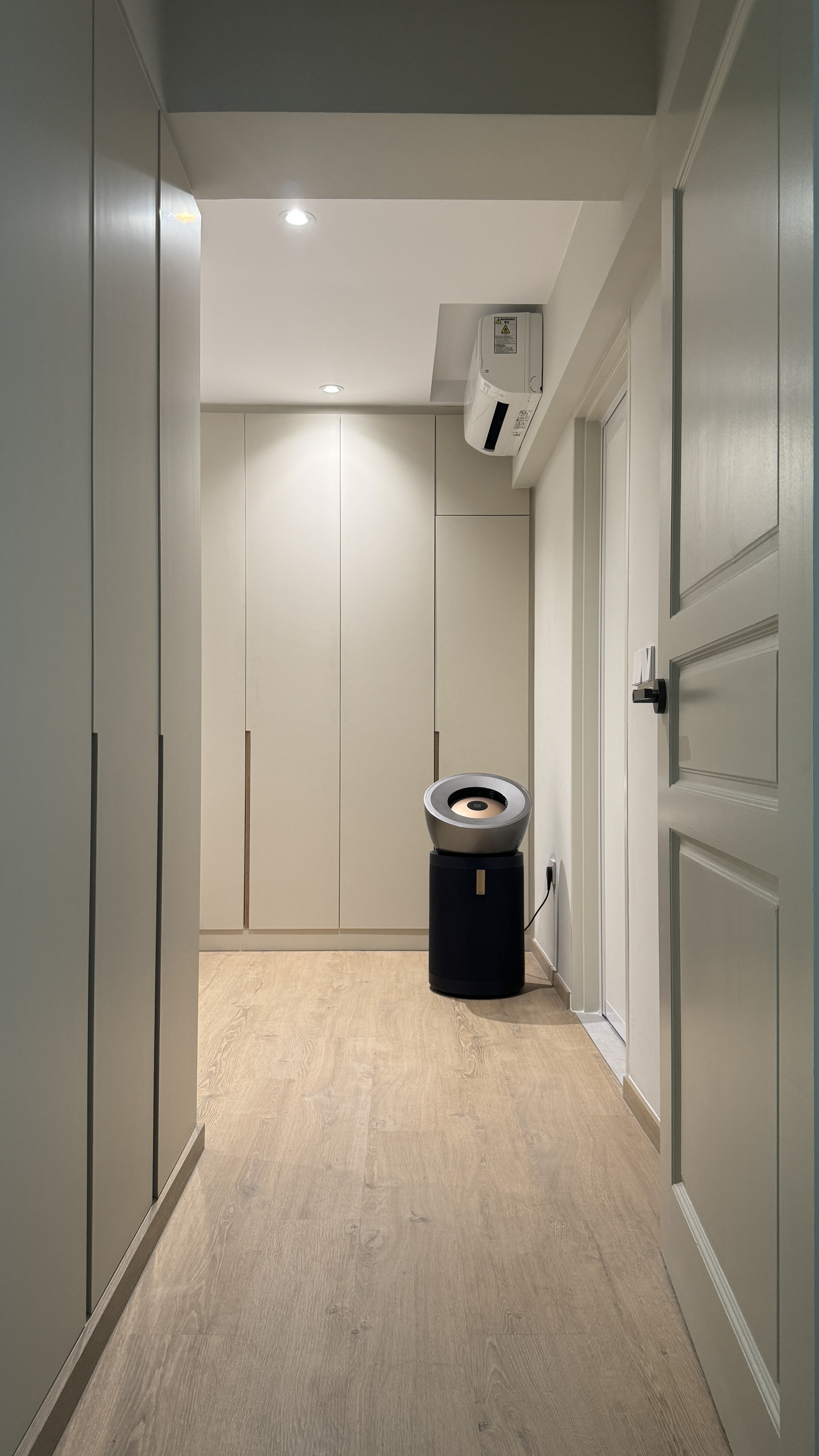 🏡💰✨Storage Goals: Inside Our $80K Home Renovation Journey - Modern minimalist hallway, sleek cabinets, light wooden