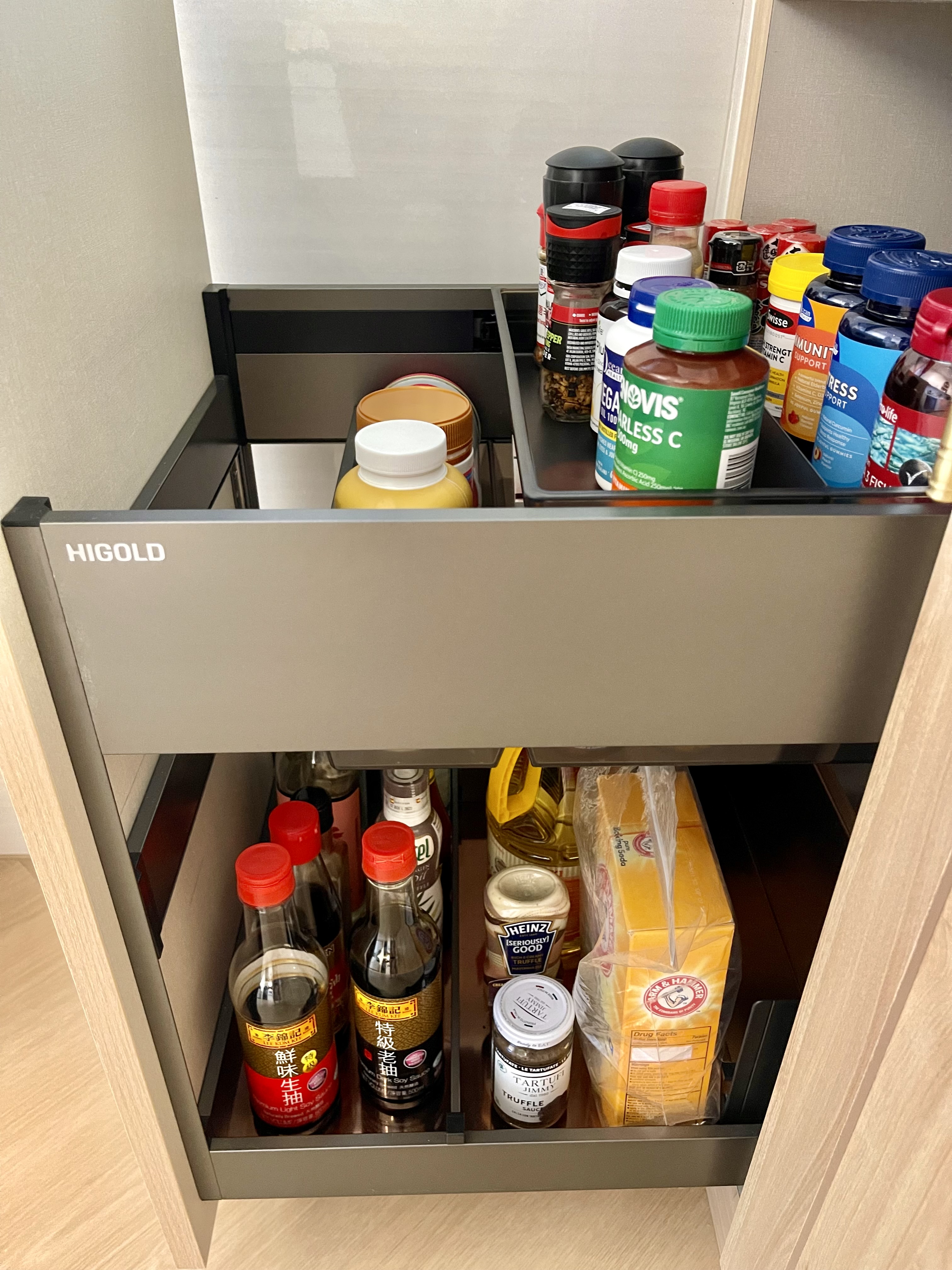 Keeping Our Open Concept Kitchen Clutter Free With Storage Solutions - Nutrient-dense pantry essentials, including vitamins