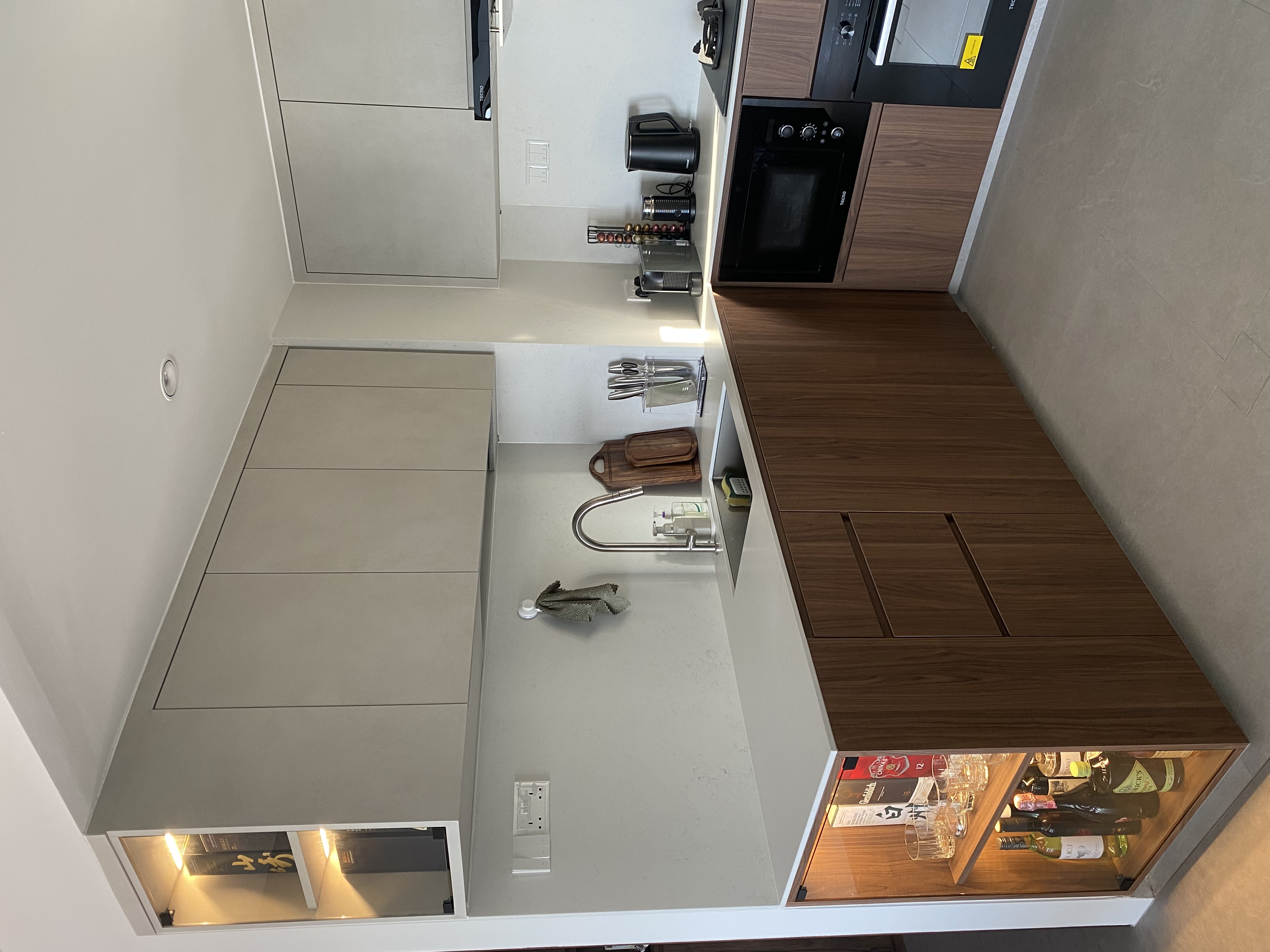 Stuff we keep in our small kitchen and how we did it ✨ - modern kitchen cabinetry, sleek design, minimalist style, integrated