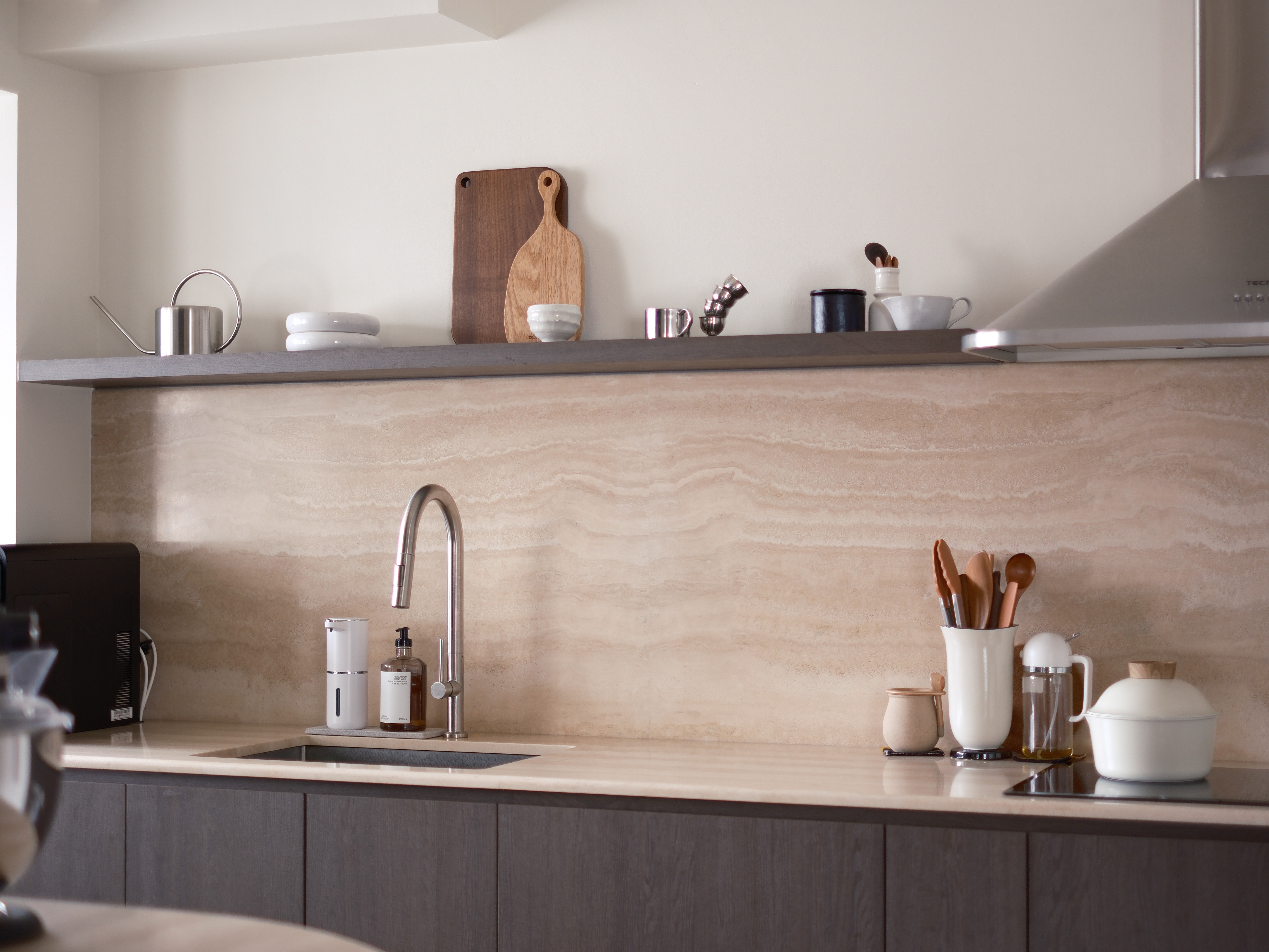 Keeping our Open Kitchen Clutter-free: Out of Sight, Out of Mind - modern kitchen, minimalist design, sleek appliances