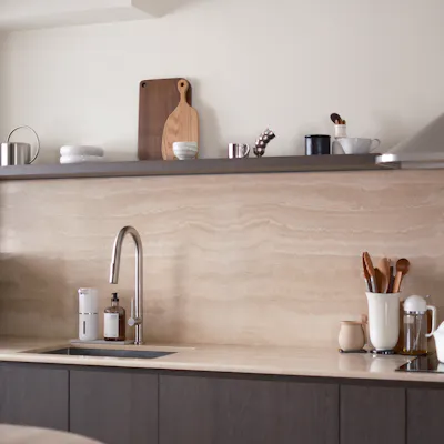 Customer home photo 2: Keeping our Open Kitchen Clutter-free: Out of Sight, Out of Mind