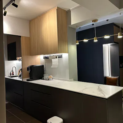 Customer home photo 2: The Allure Of A Hoodless Kitchen Design- No Hood, No problem!