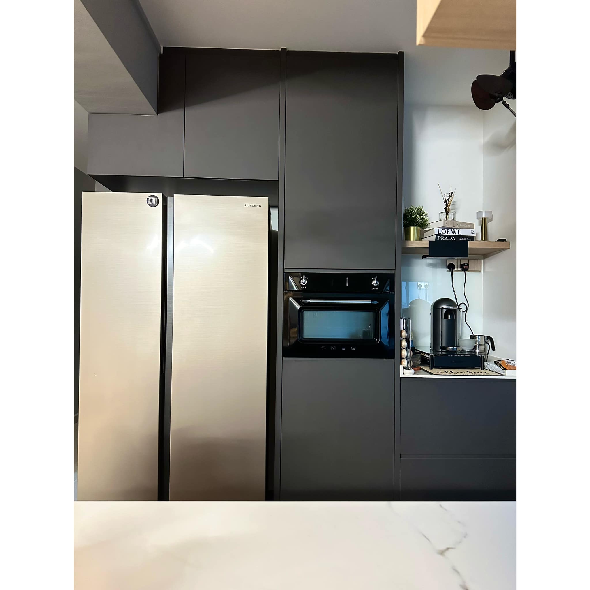 Organisation Lesson 101: 7 Tips To Getting Organised(Kitchen Edition)  - Modern kitchen, stainless steel refrigerator, sleek