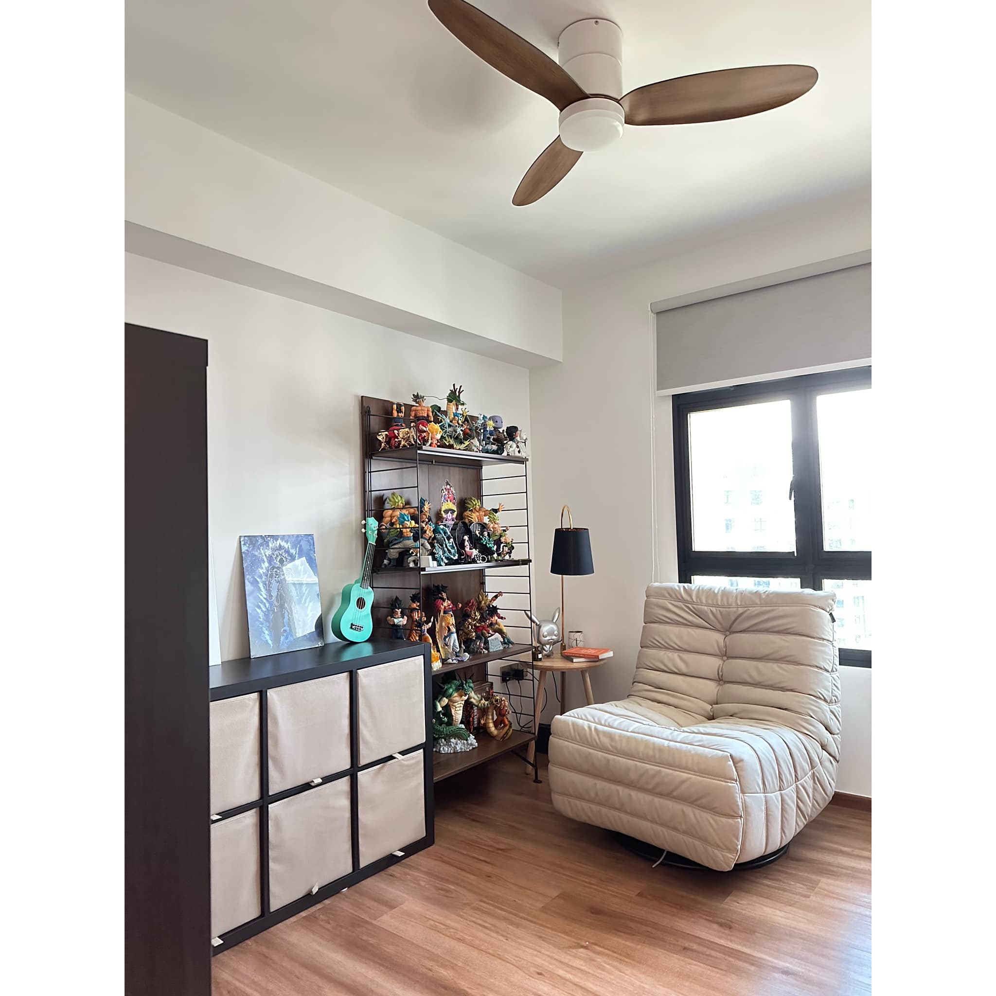 Where Creativity Meets Comfort: Building Our Own Cozy Hobby Space - Modern living room, minimalist design, white walls