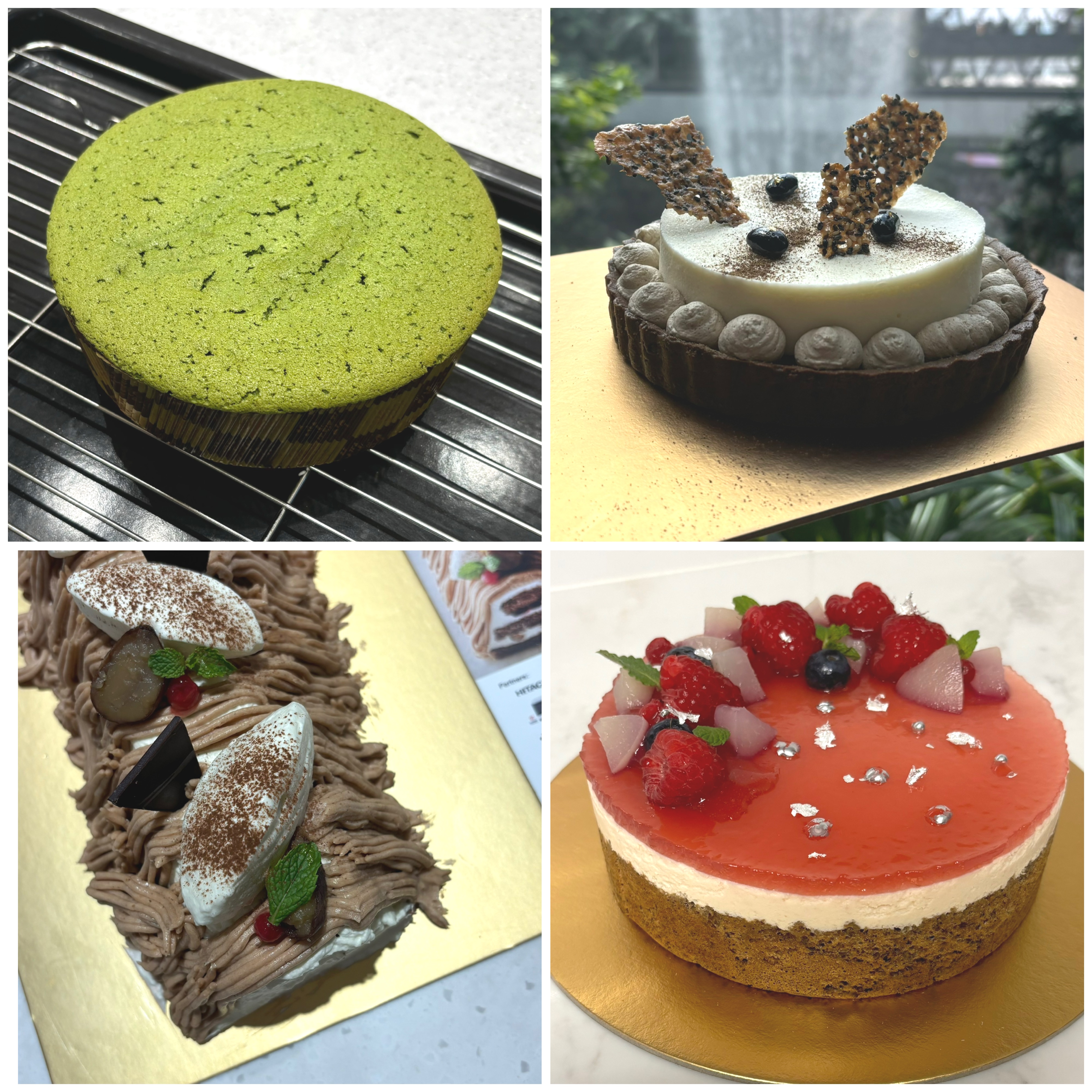 Our simple weekend routine 💖 - Green cake, chocolate cake, white cake, dessert, cake decoration, chocolate shavings, cream
