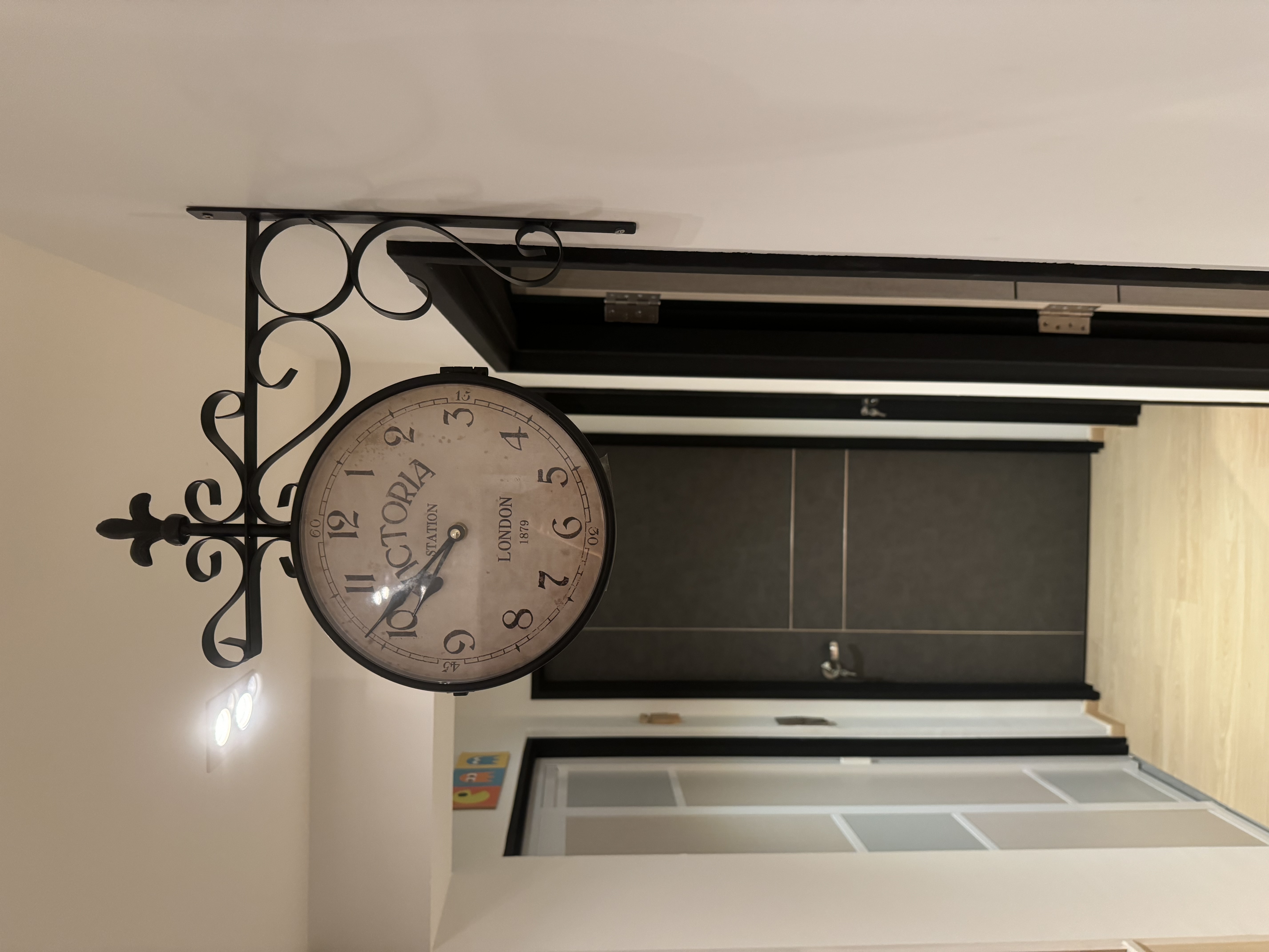 FAQ: Your Space = Your Vibes 🏠  - Elegant black wall clock with Roman numerals, Vintage-style clock with intricate