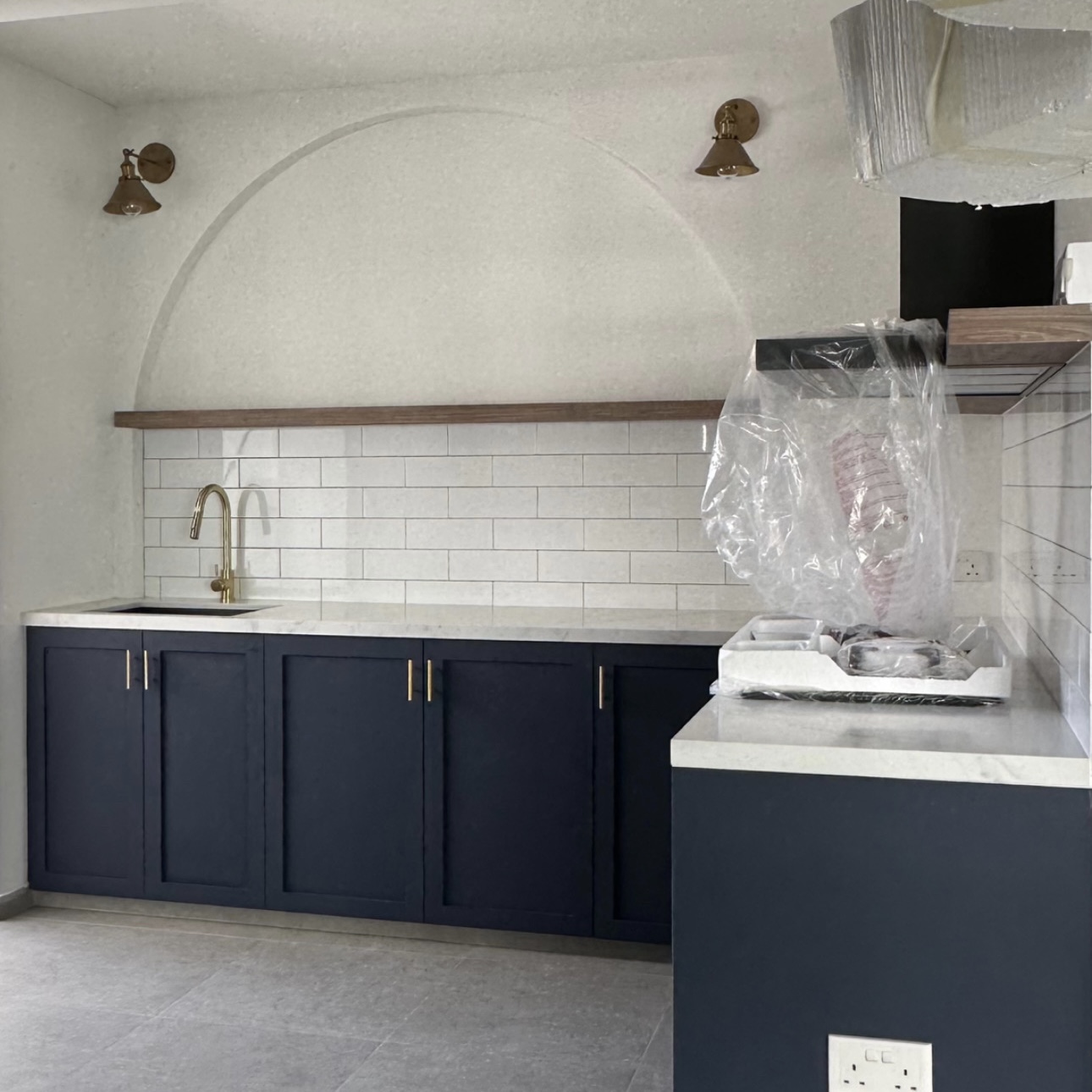 Why we will definitely get an ID for renovation!  - modern kitchen, contemporary design, minimalist style, dark blue