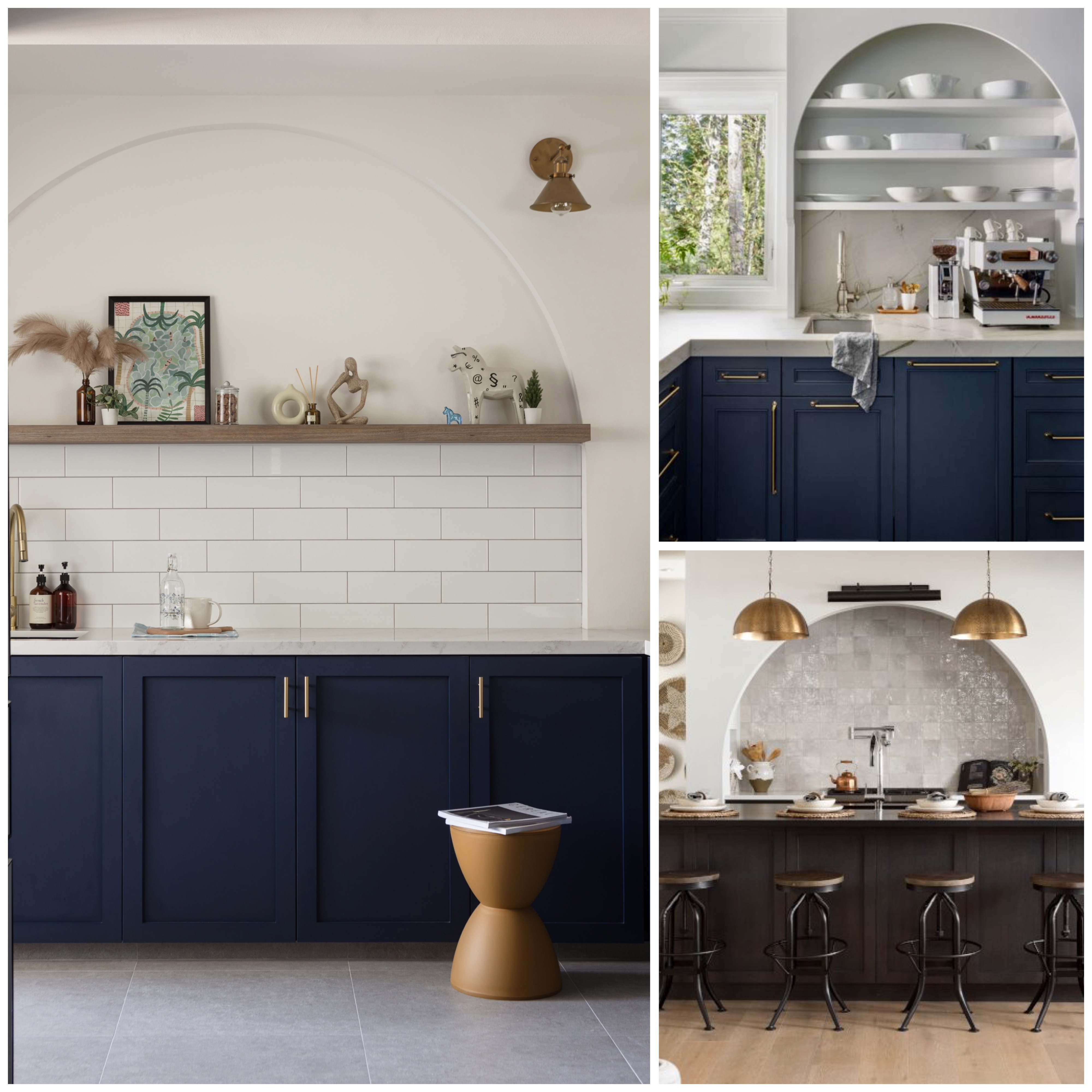 Why we will definitely get an ID for renovation!  - modern kitchen, contemporary design, minimalist style, navy blue