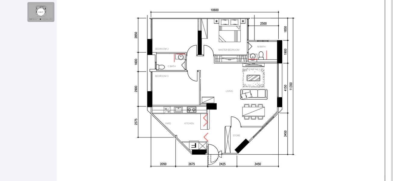 Why We Chose to Invest in an ID - Master bedroom, master bath, kitchen, dining area, utility room, laundry room, master