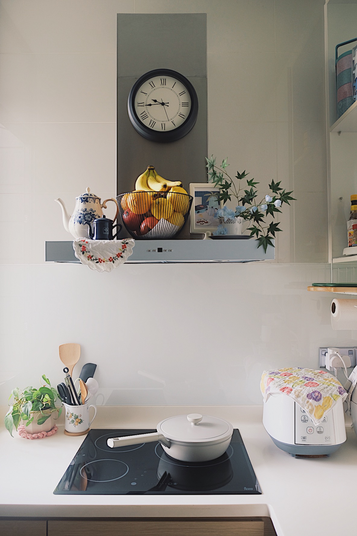 How we make a tiny condo kitchen functional and aesthetic - modern kitchen, contemporary design, minimalist decor, white