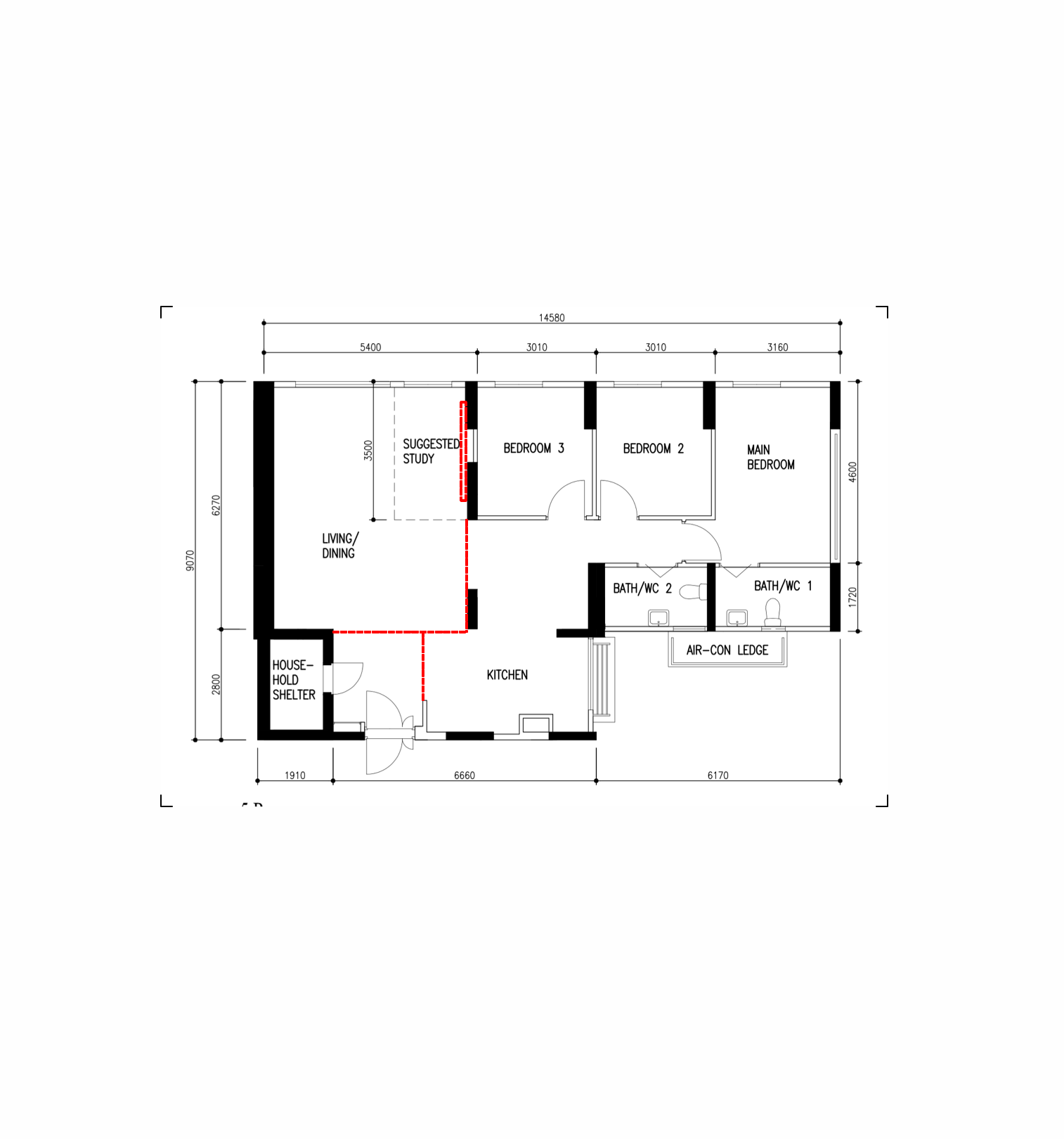 An Architectural Designer's Home Experiment: 5 Room BTO in the East - Living, dining, house, shelter, bedroom, study, main