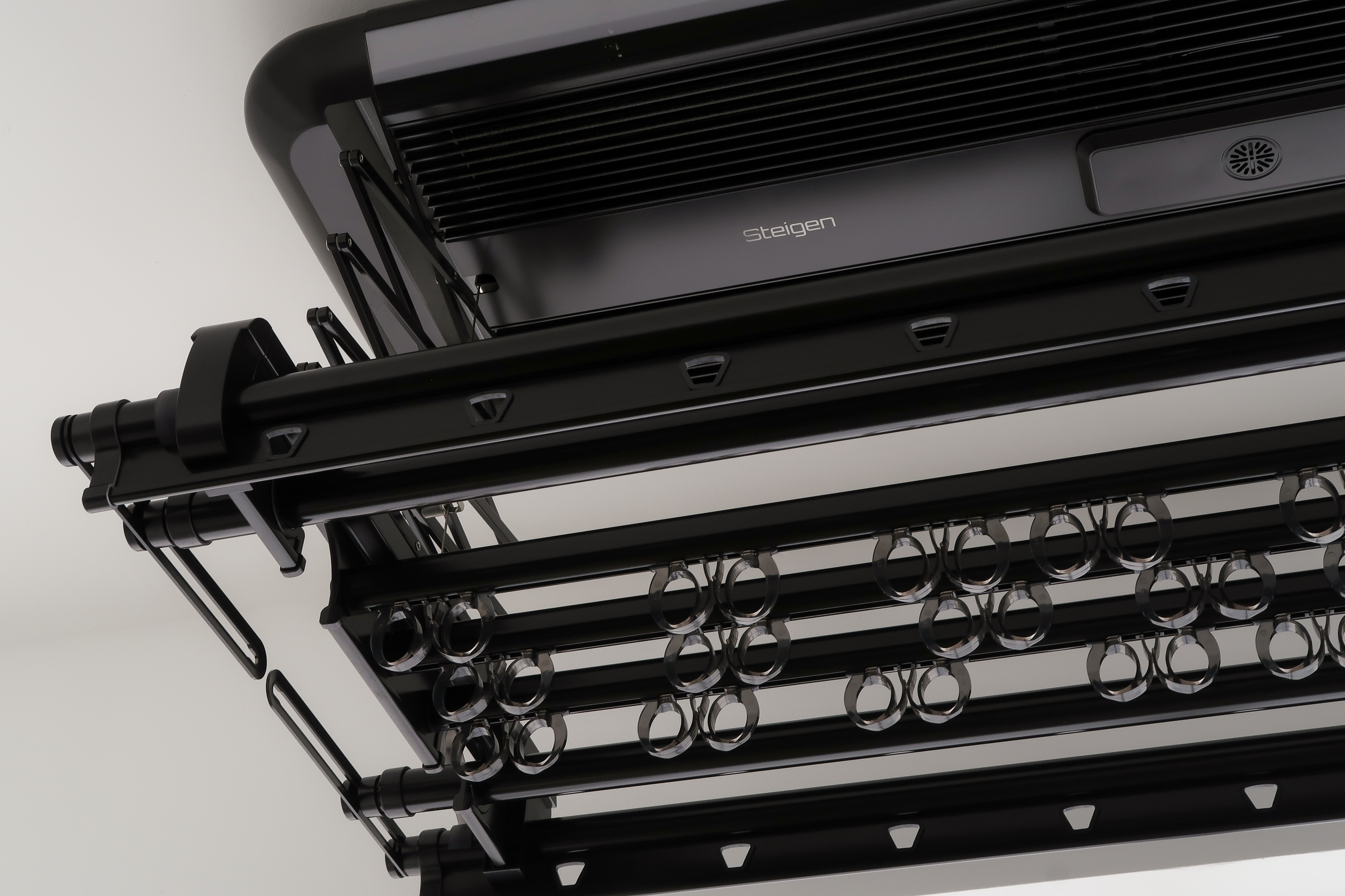 Service Yard: Making the Most of Small Spaces - Modern air conditioning unit, sleek design, black color, integrated air