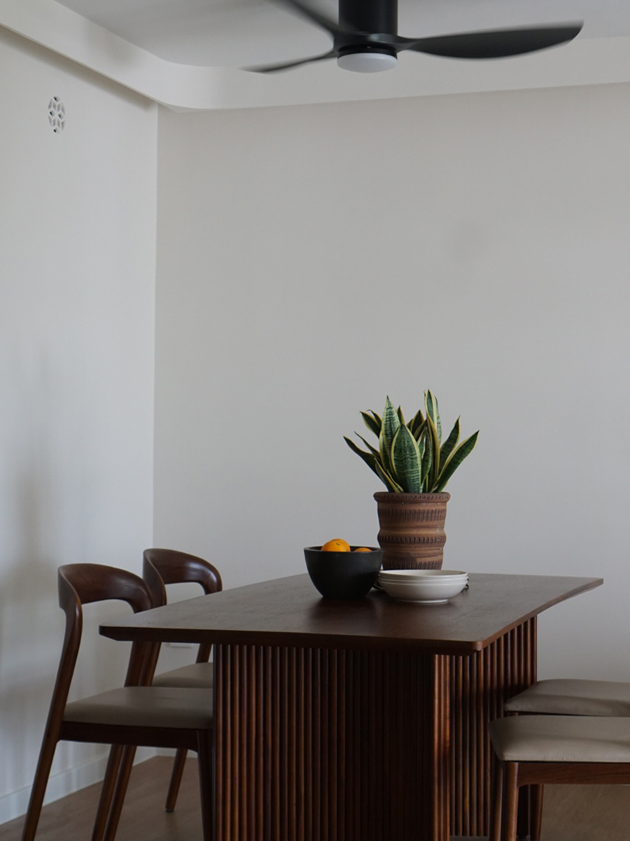 An Architectural Designer's Home Experiment: 5 Room BTO in the East - modern dining room, minimalist design, wooden table
