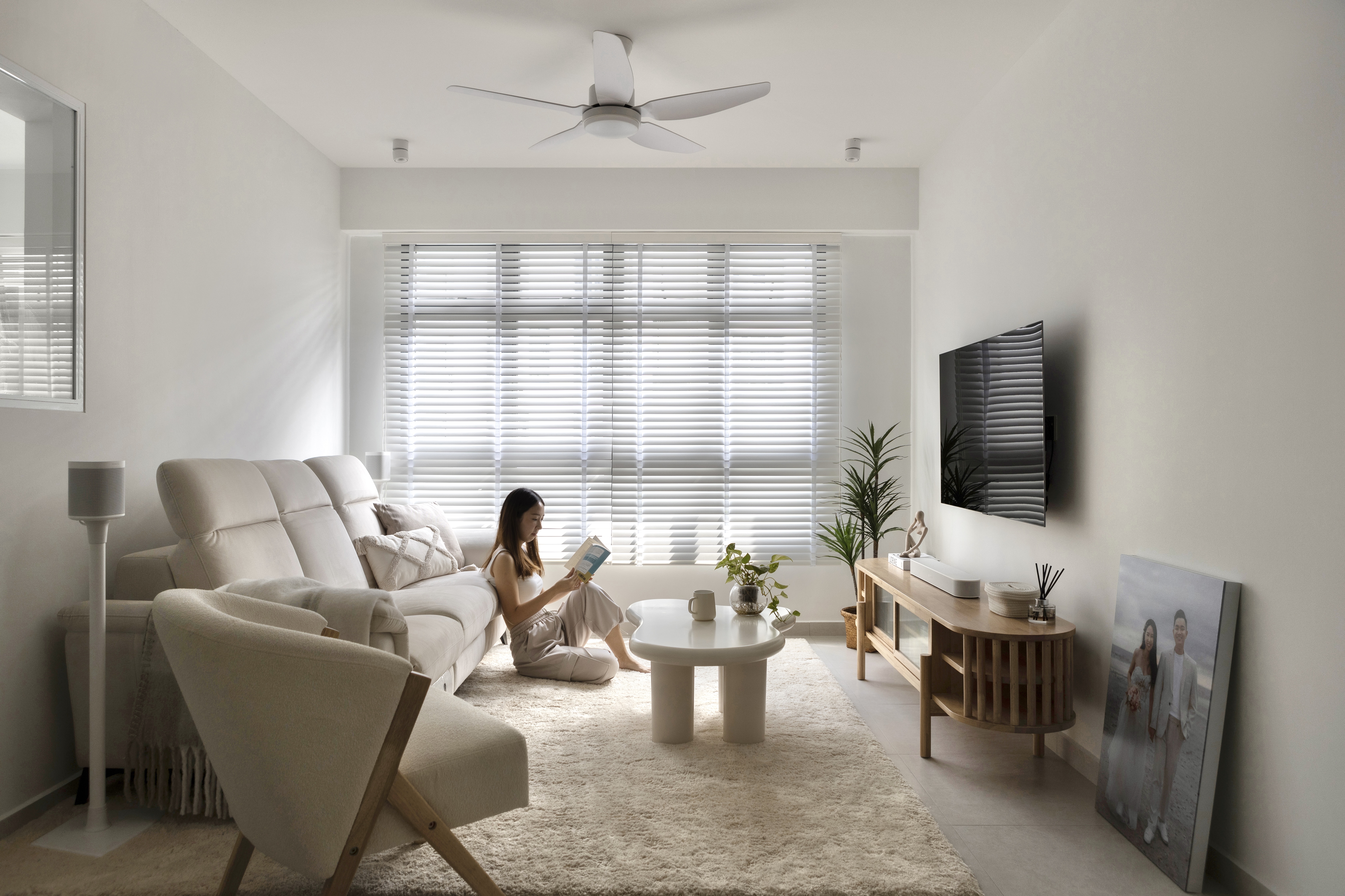Modern-Scandi-Living-Room-with-ZERO-CARPENTRY-🤍-(Tips-in-captions)