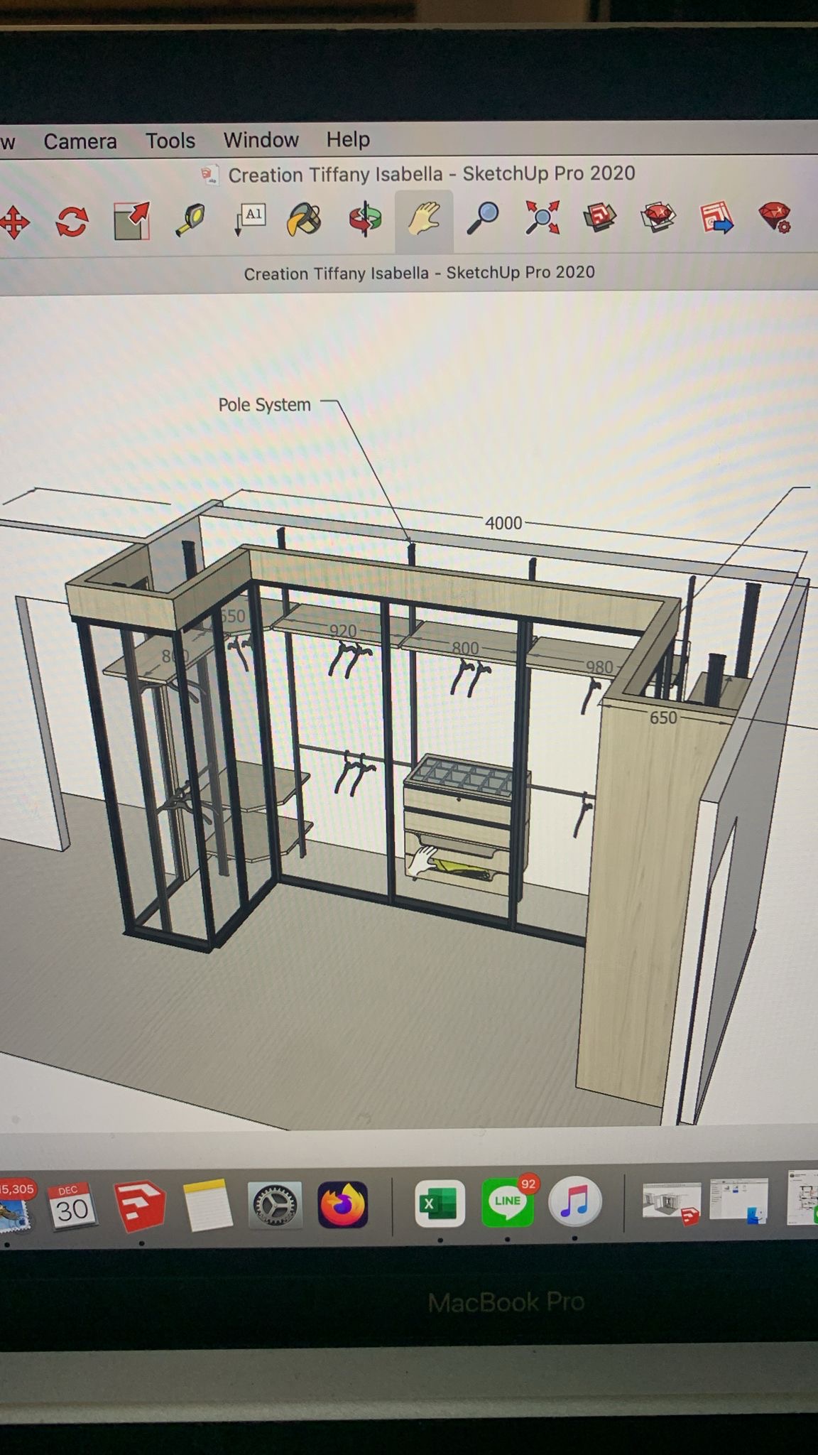The Walk-In Wardrobe that Wasn't Planned - 3D sketchup, interior design, sketchup pro, tiffany isabella, 3d modeling