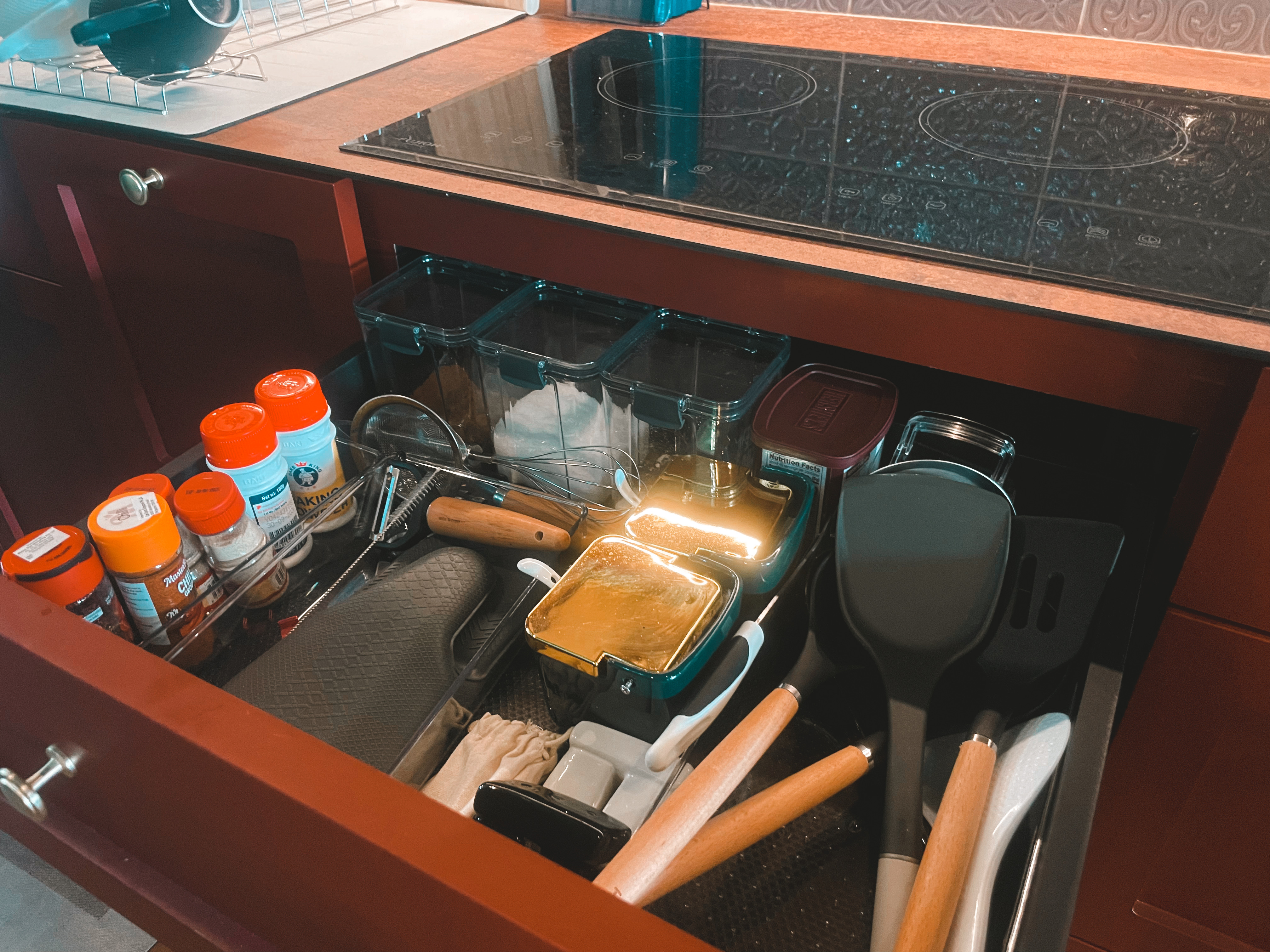 Kitchen Organization: The Ongoing Journey - Shelves, kitchen, drawers, spices, utensils, cooking, ingredients, pots, pans