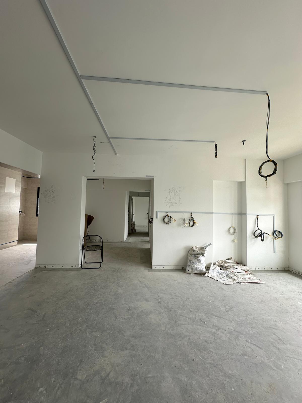 Before & After: Japandi Luxe Living Room ($210k reno) - Modern unfinished room, construction site, under-construction space