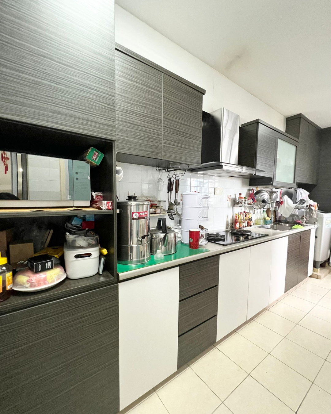 Kitchen Transformation: From ‘Before’ to Our Dream ‘After’ - modern kitchen, compact space, stainless steel appliances, grey
