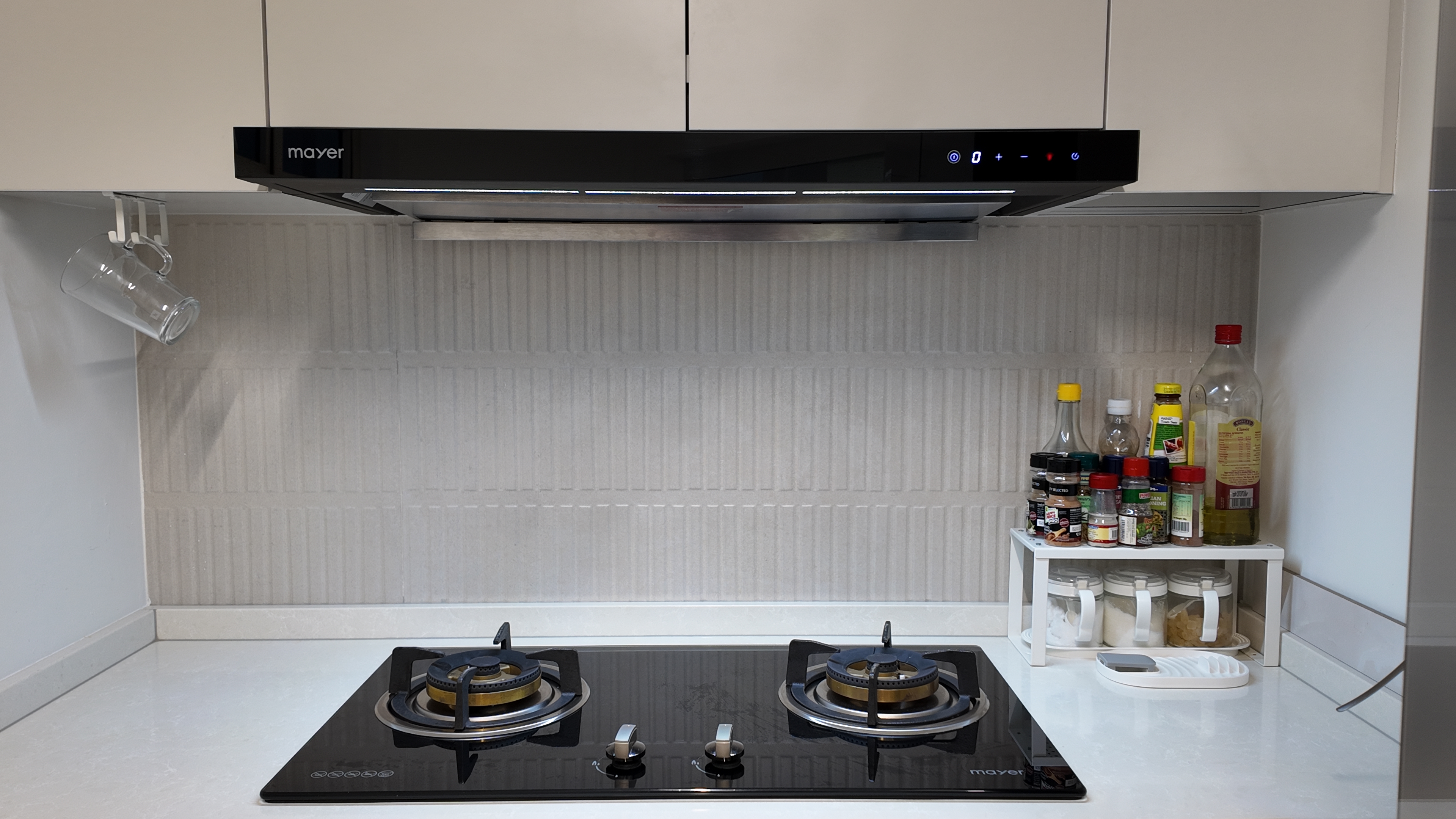 Our Simple U-Shape Kitchen: Maximising Space Without a Service Yard - black stove top, modern kitchen, stainless steel range