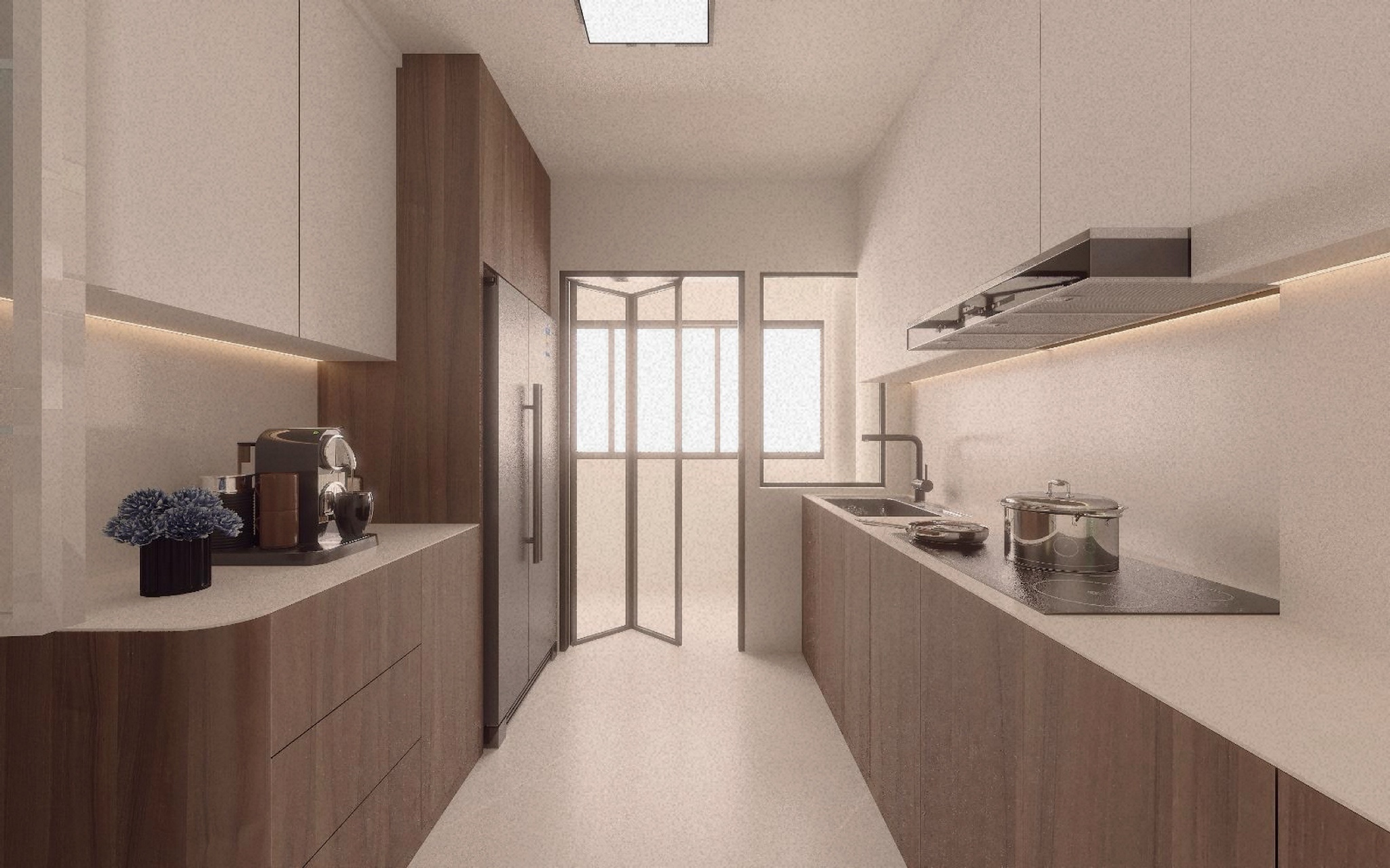 Our Open-Close Kitchen: Where Maximum Enjoyment Meets Minimum Chores - Wooden cabinetry, modern kitchen, sleek design