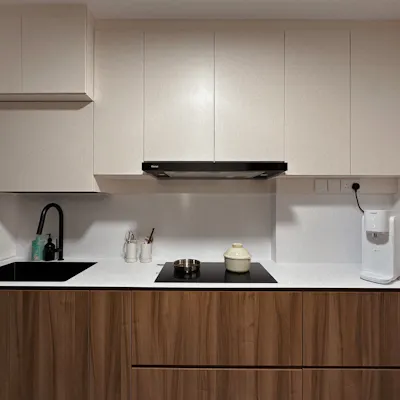 Customer home photo 1: Our Open-Close Kitchen: Where Maximum Enjoyment Meets Minimum Chores