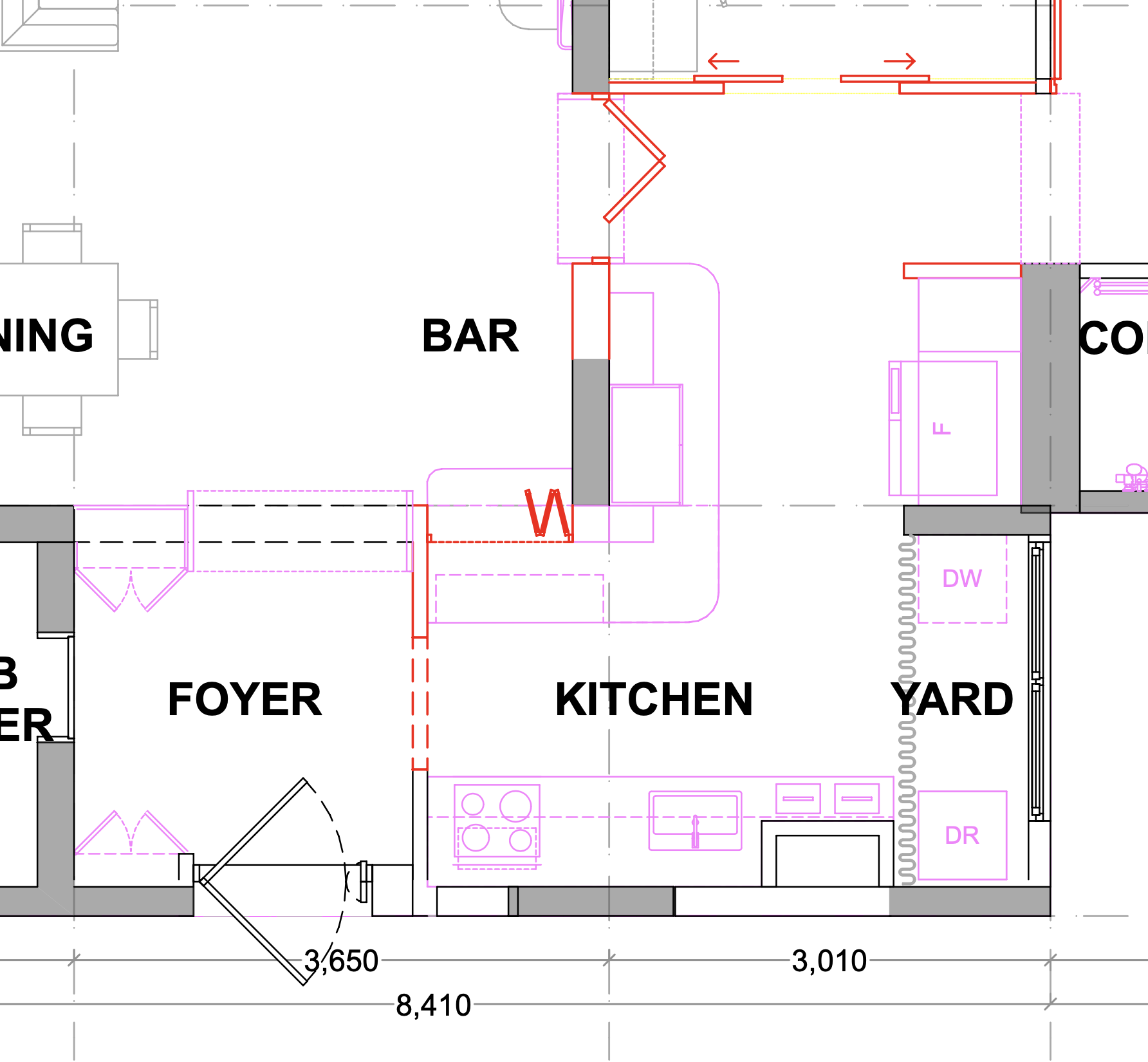 Small Kitchen, Big Functionality: 3-in-1 Kitchen, Coffee & Bfast Bar - Kitchen, dining, yard, yard door, yard window, yard