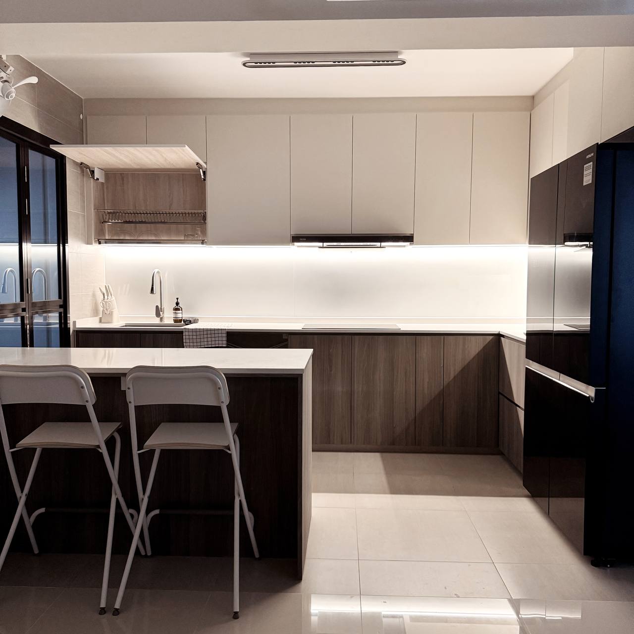 Inside Our Open Concept Kitchen: Practical & Functional - Modern kitchen with sleek design, minimalist cabinetry, built-in