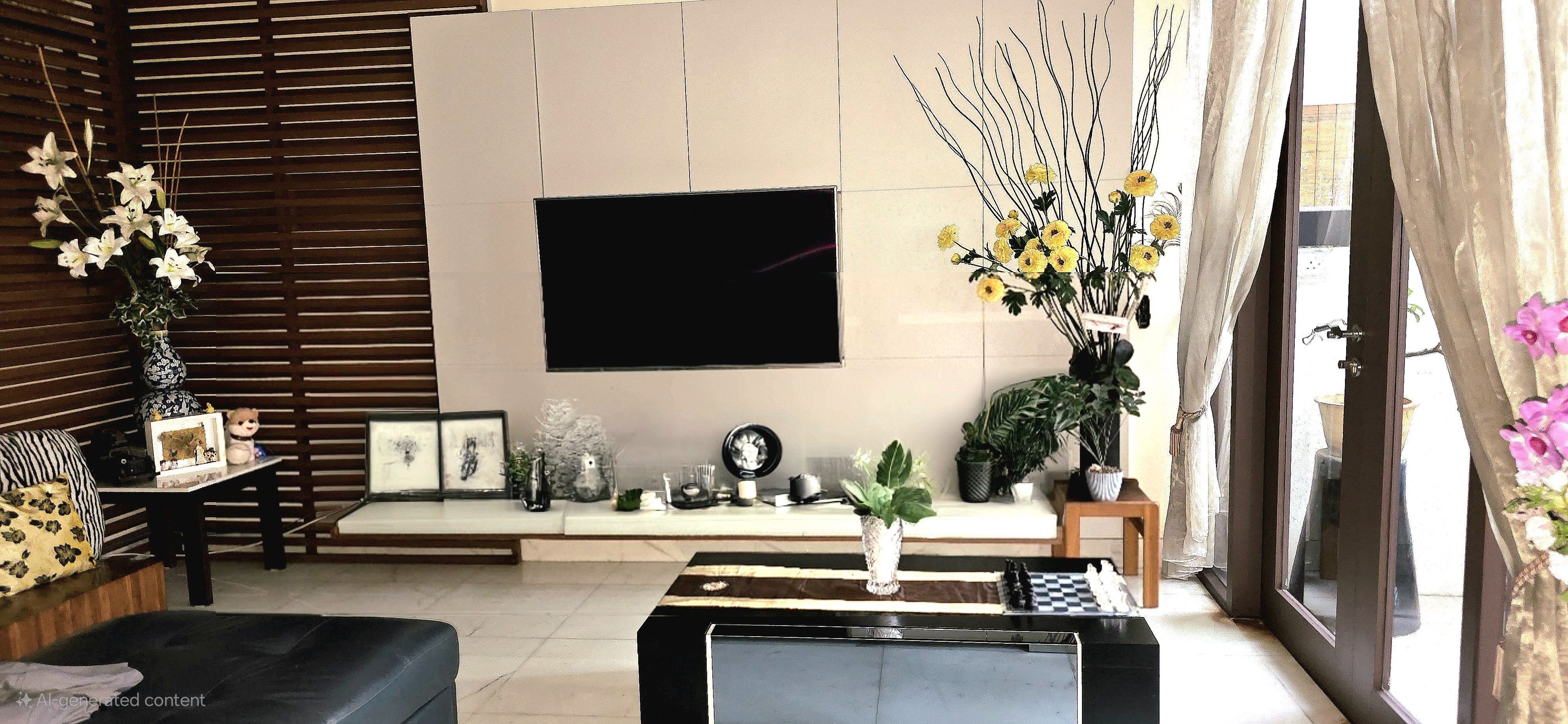 Inside our modern minimalistic sanctuary designed like a hotel  - Modern living room, contemporary decor, stylish furniture