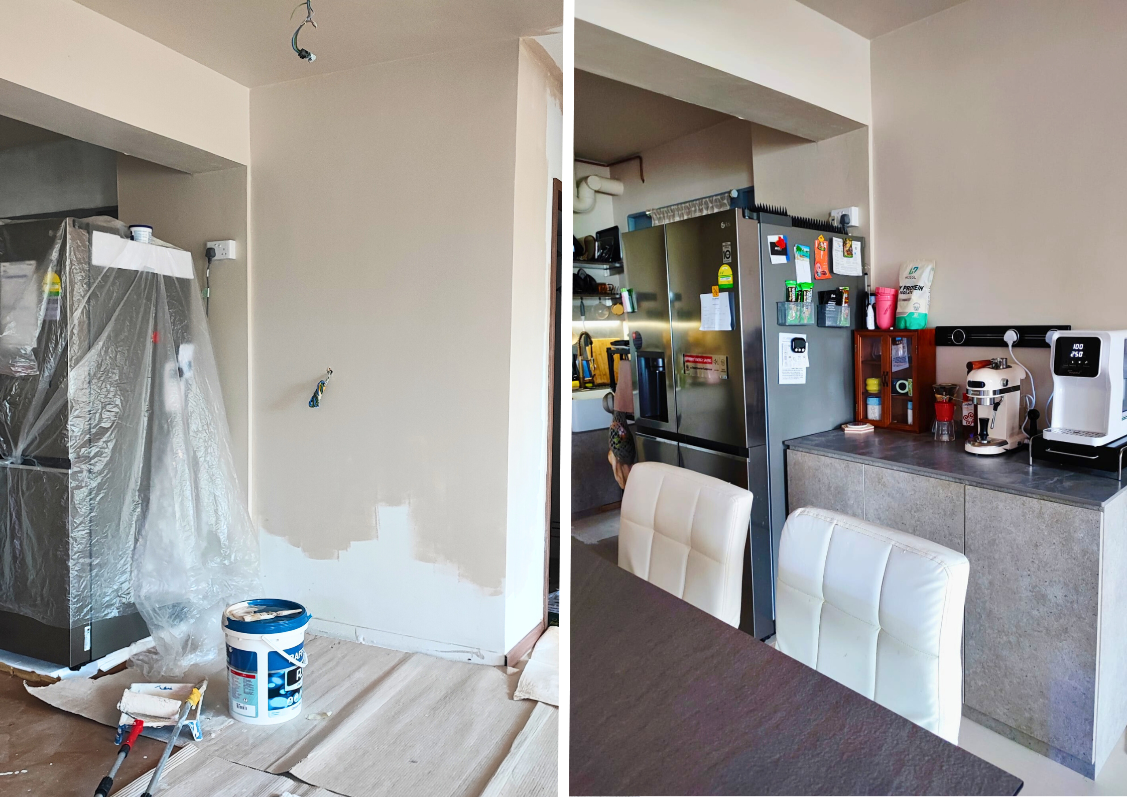 Before & After: Transforming a Kitchen on a Budget! - Kitchen renovation, paint application, kitchen appliances