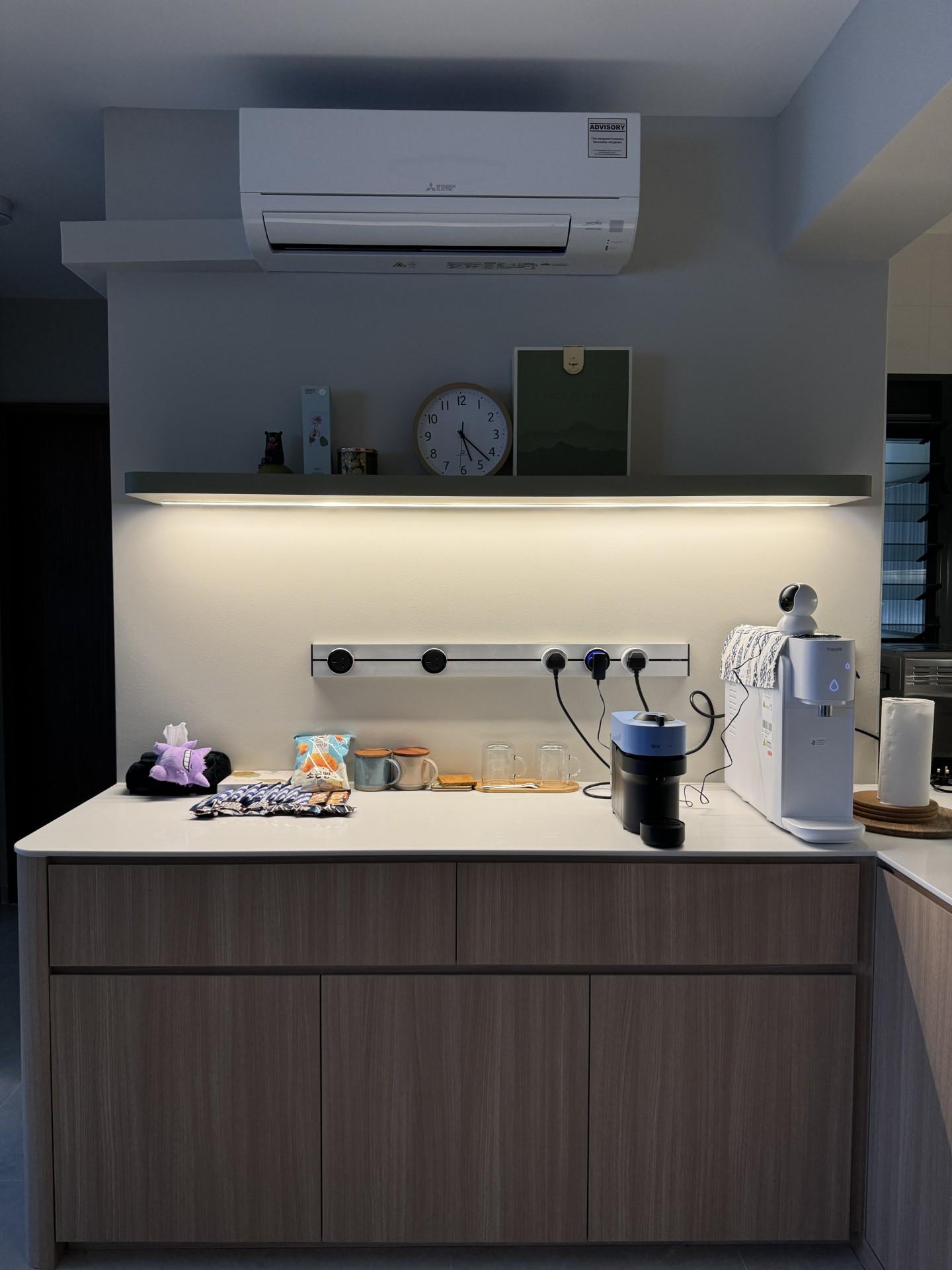 Cooking Time! Open Concept Kitchen & Dry Pantry  - smart home, modern kitchen, integrated appliances, air conditioning unit