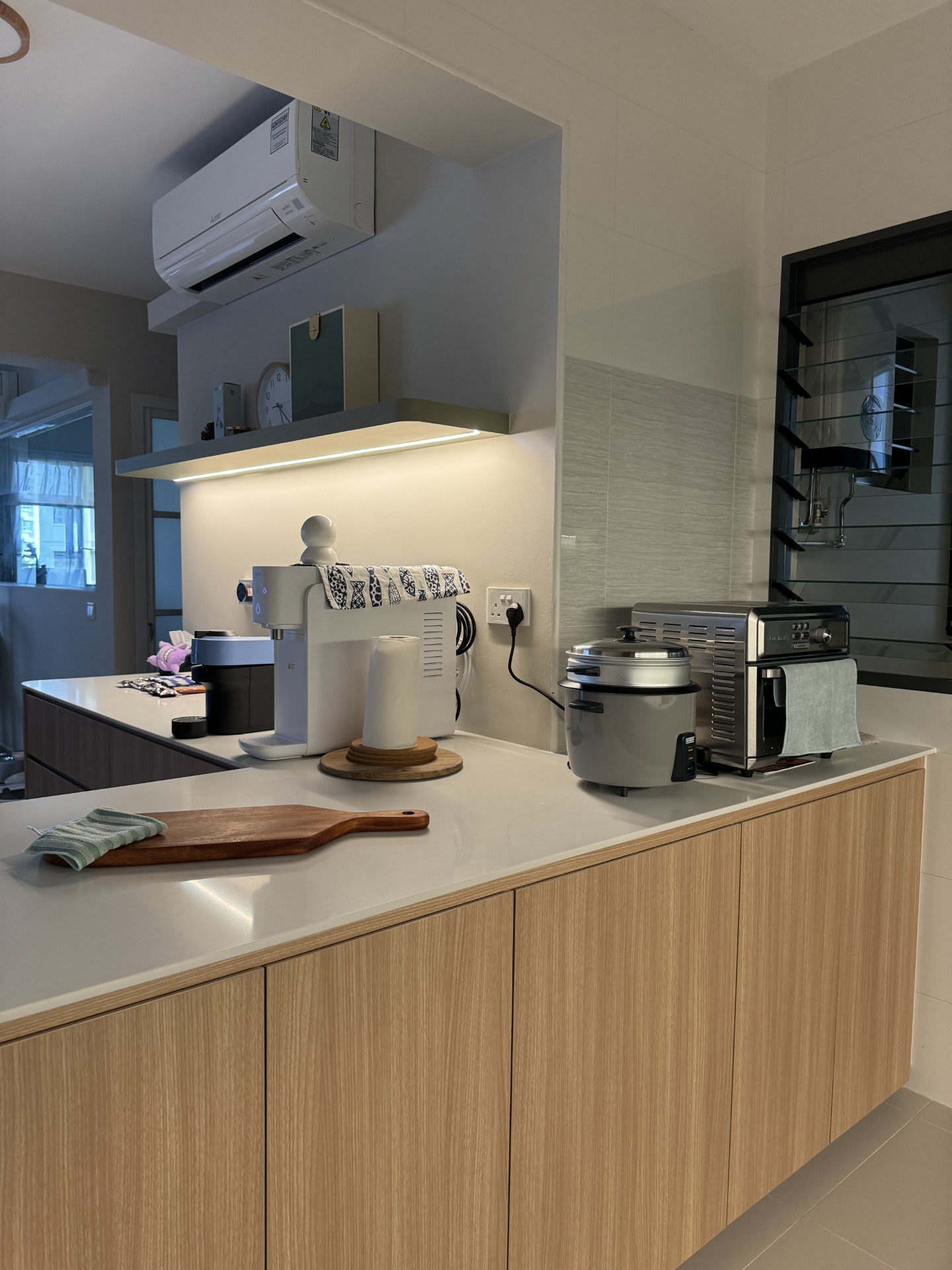 Cooking Time! Open Concept Kitchen & Dry Pantry  - modern kitchen, compact space, minimalist design, integrated appliances