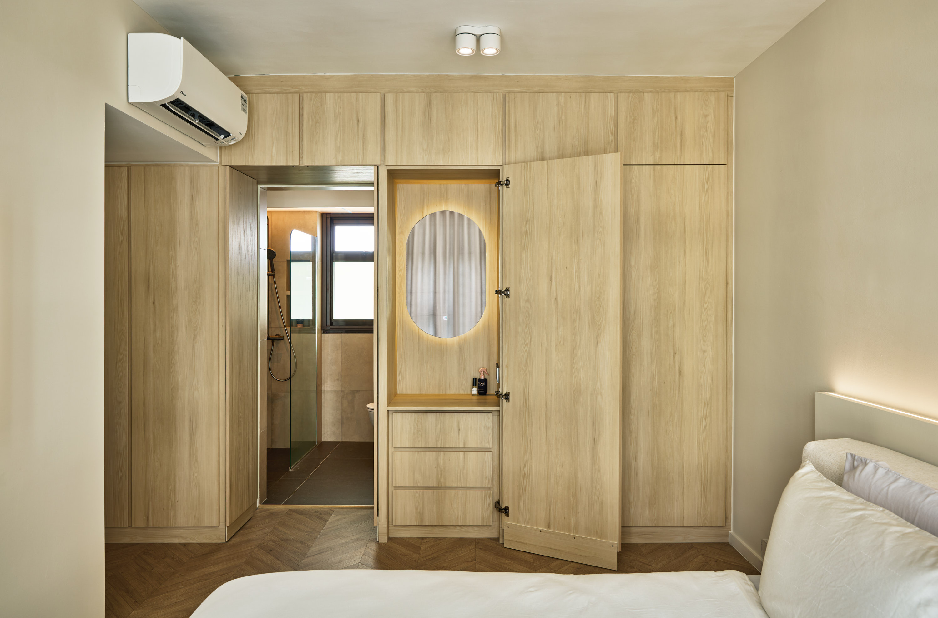 The One With The $80K Glow-Up: Our Modern-Minimalist 5-Room HDB 🏡 - Wooden cabinetry, modern design, minimalist aesthetic