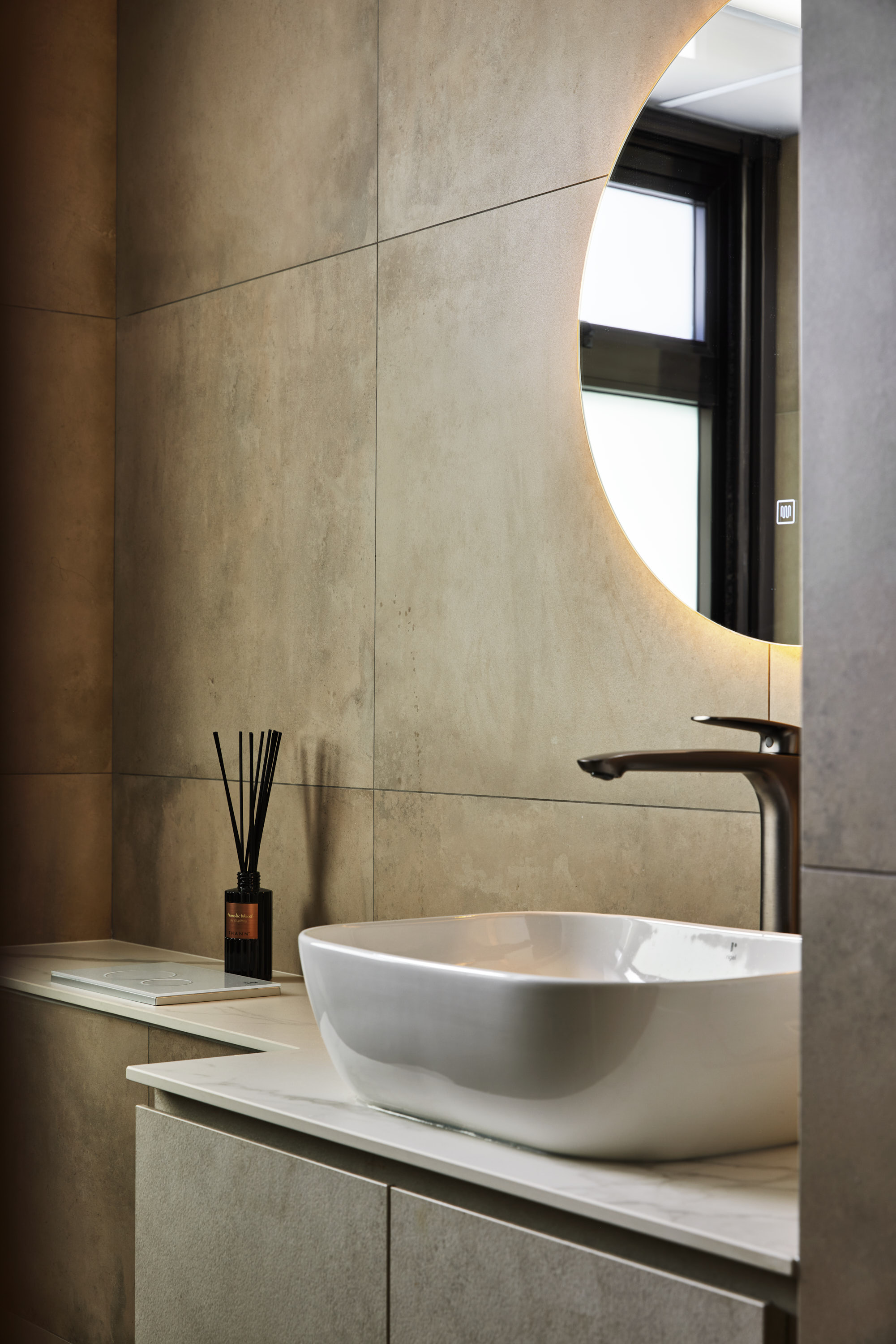 The One With The $80K Glow-Up: Our Modern-Minimalist 5-Room HDB 🏡 - Modern bathroom interior, minimalist design, beige