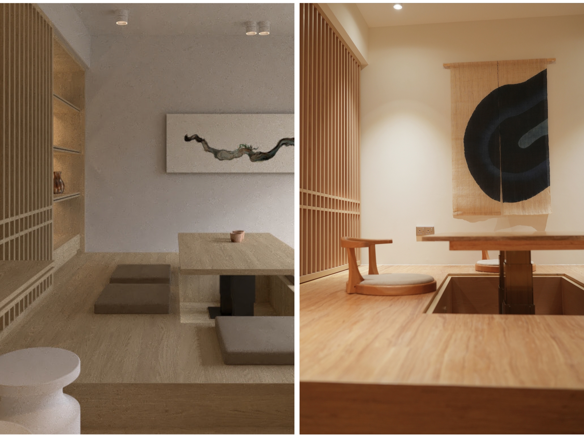 Hitotema.home: How our Japanese ideas came to life - Minimalist interior design, modern furniture, wooden accents