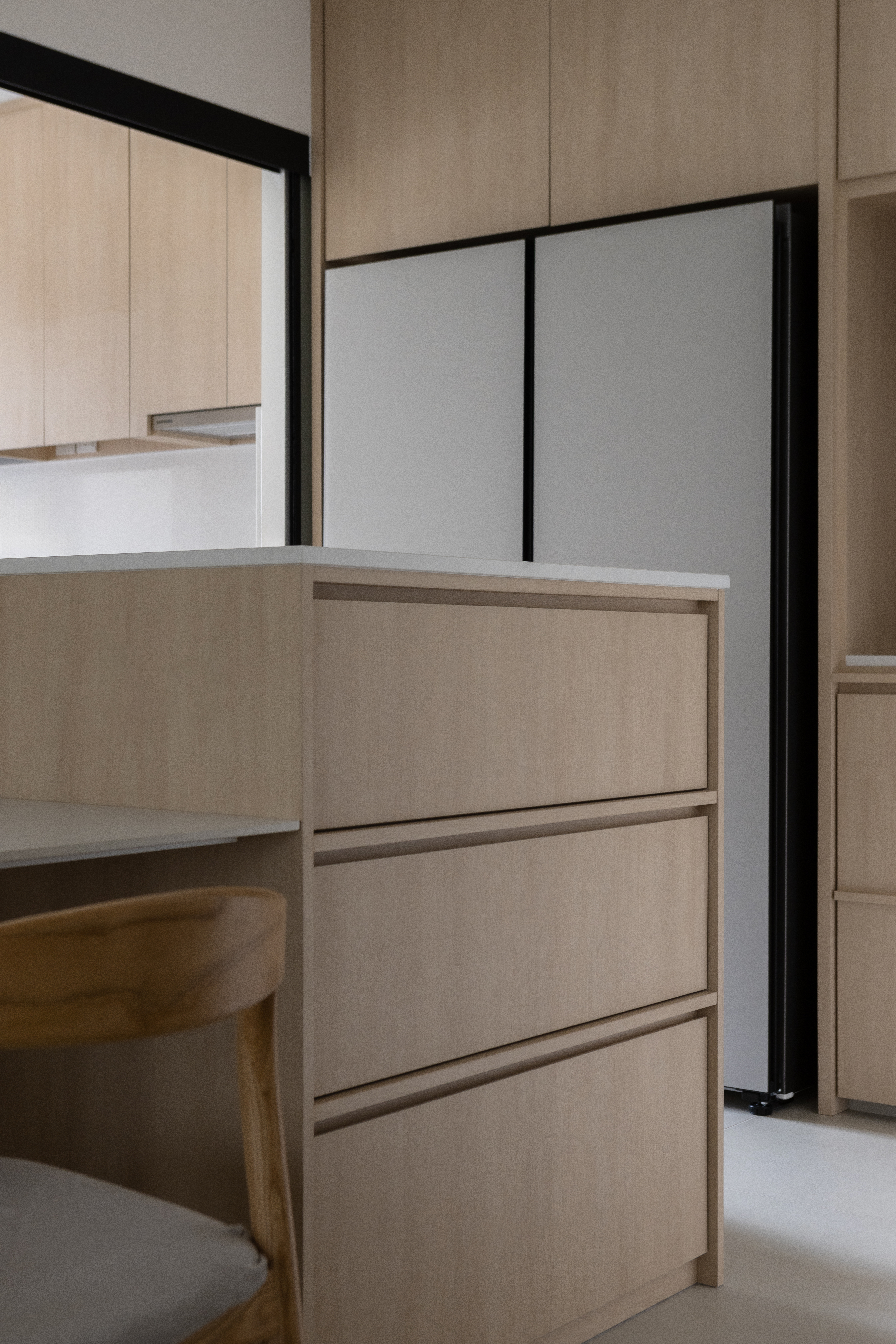 Our House Tour: Inside our warm and cosy 5-room BTO - Light wood cabinets, minimalist design, modern kitchen, light beige