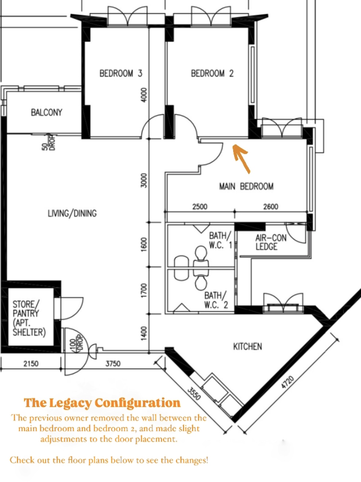 130K 5-room HDB Resale Home Tour: Warm hues, Panels, Barn door - Living area, dining area, balcony, main bedroom, bathroom