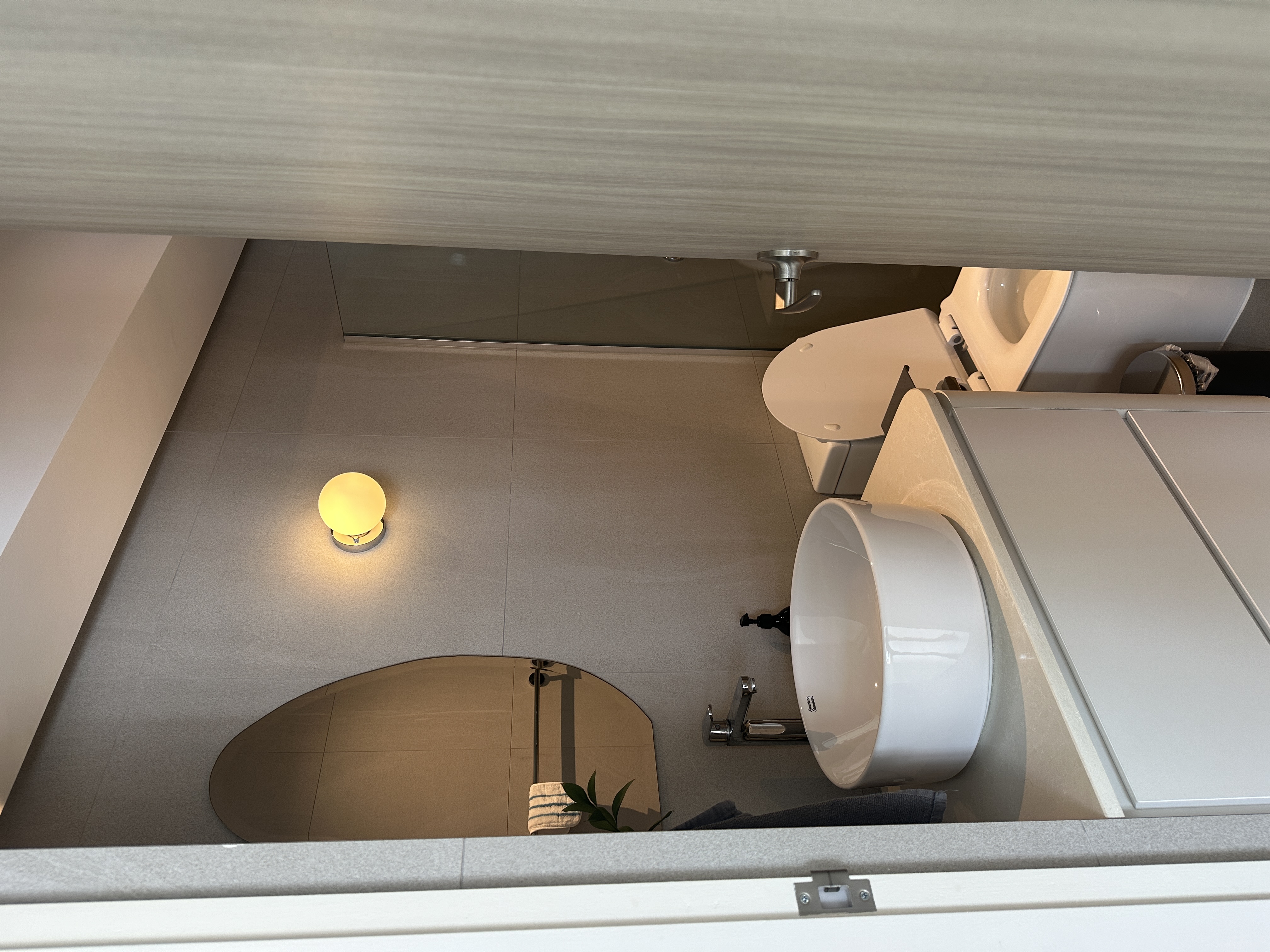 From Resale to Refined: Our $90K Functional Aesthetic HDB Makeover - Modern minimalist bathroom, sleek design, contemporary