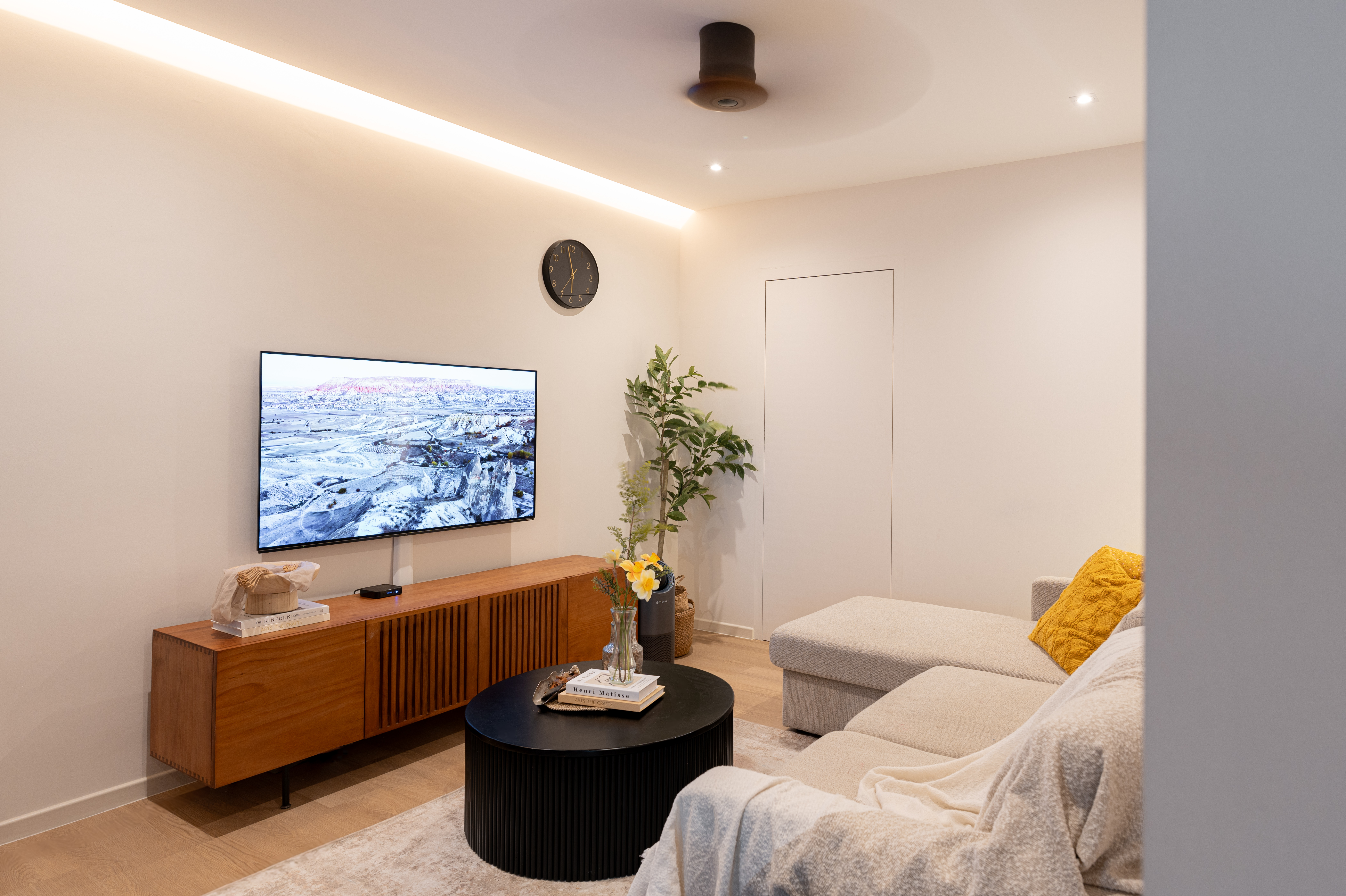 Inside Our $85k Modern Scandinavian 5-Room Resale Transformation! - Modern living room, minimalist design, cozy atmosphere