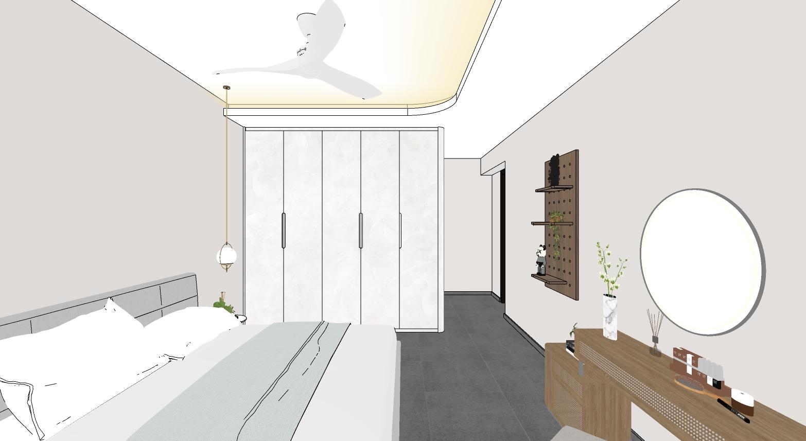 Higher Level Considerations - How We Switch Things Up on Level 2   - Modern bedroom with minimalist design, large wardrobe