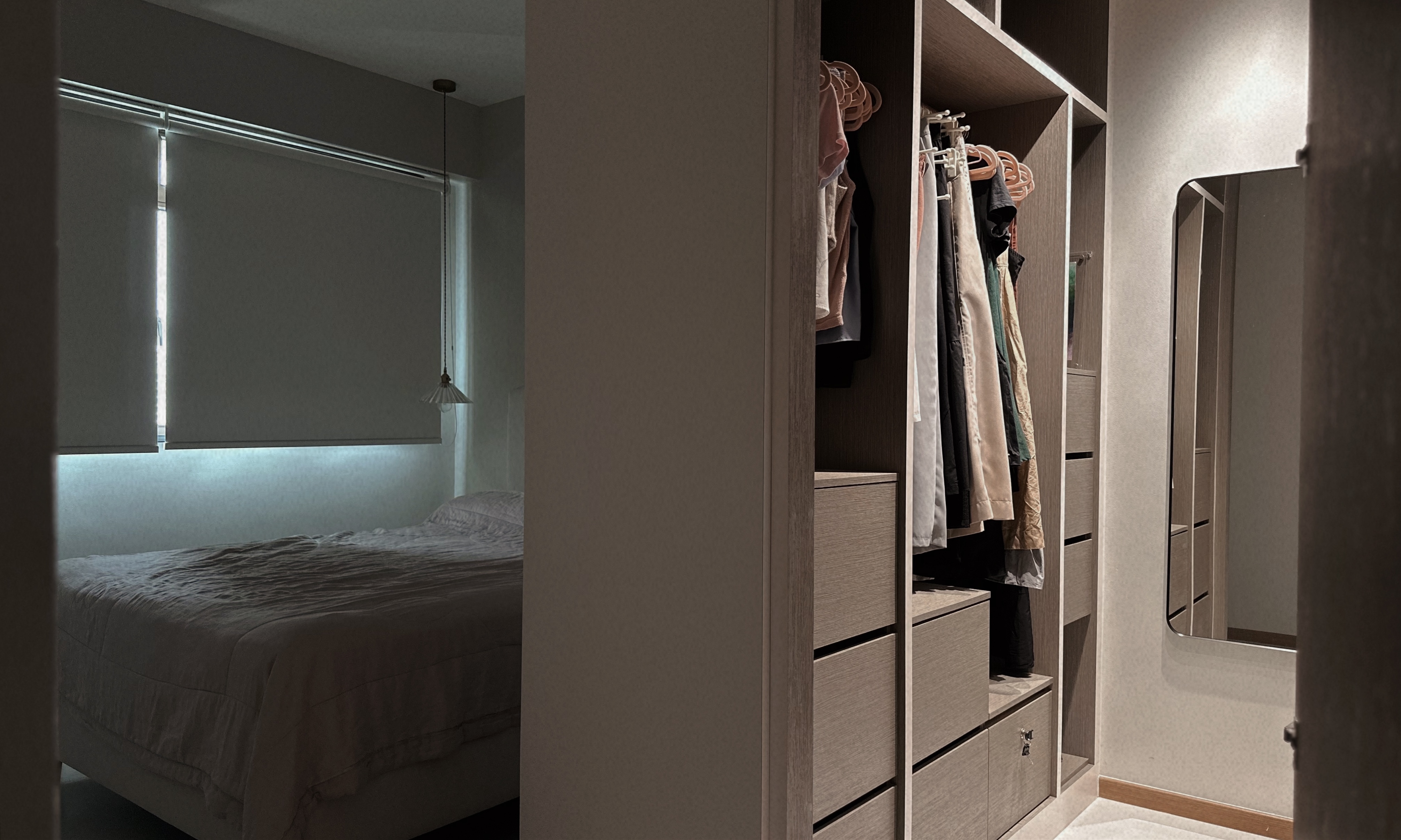 Living Simply, Loving Deeply | Sengkang 4 Room HDB Resale - Modern bedroom with minimalist design, neutral color palette