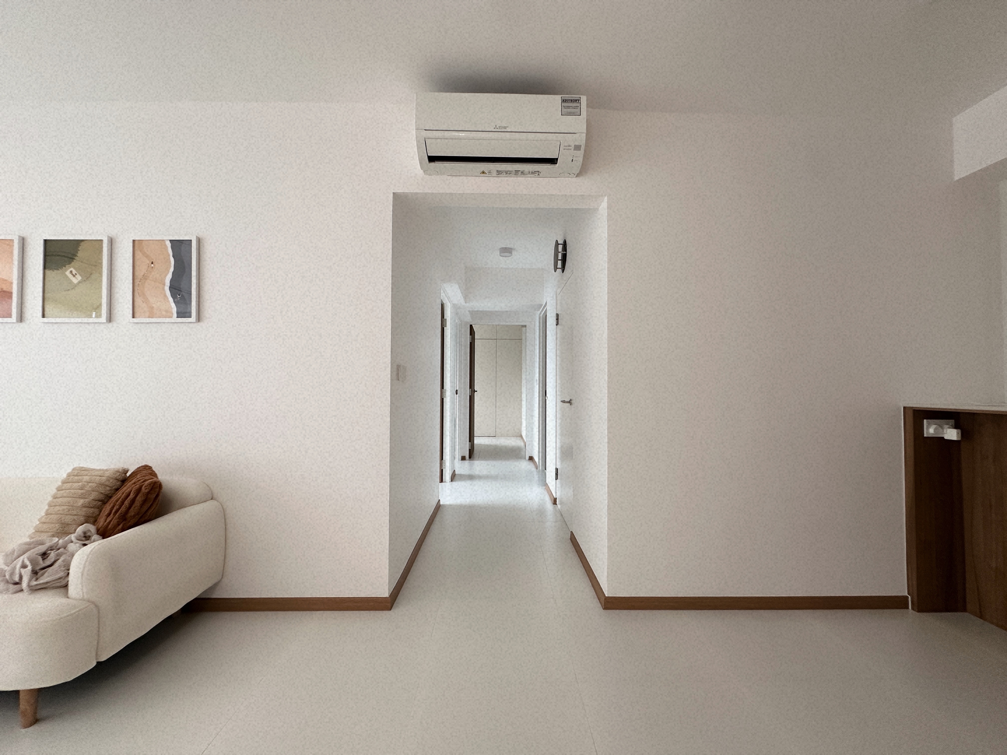 Living Simply, Loving Deeply | Sengkang 4 Room HDB Resale - Minimalist living room, modern decor, neutral color palette, cozy