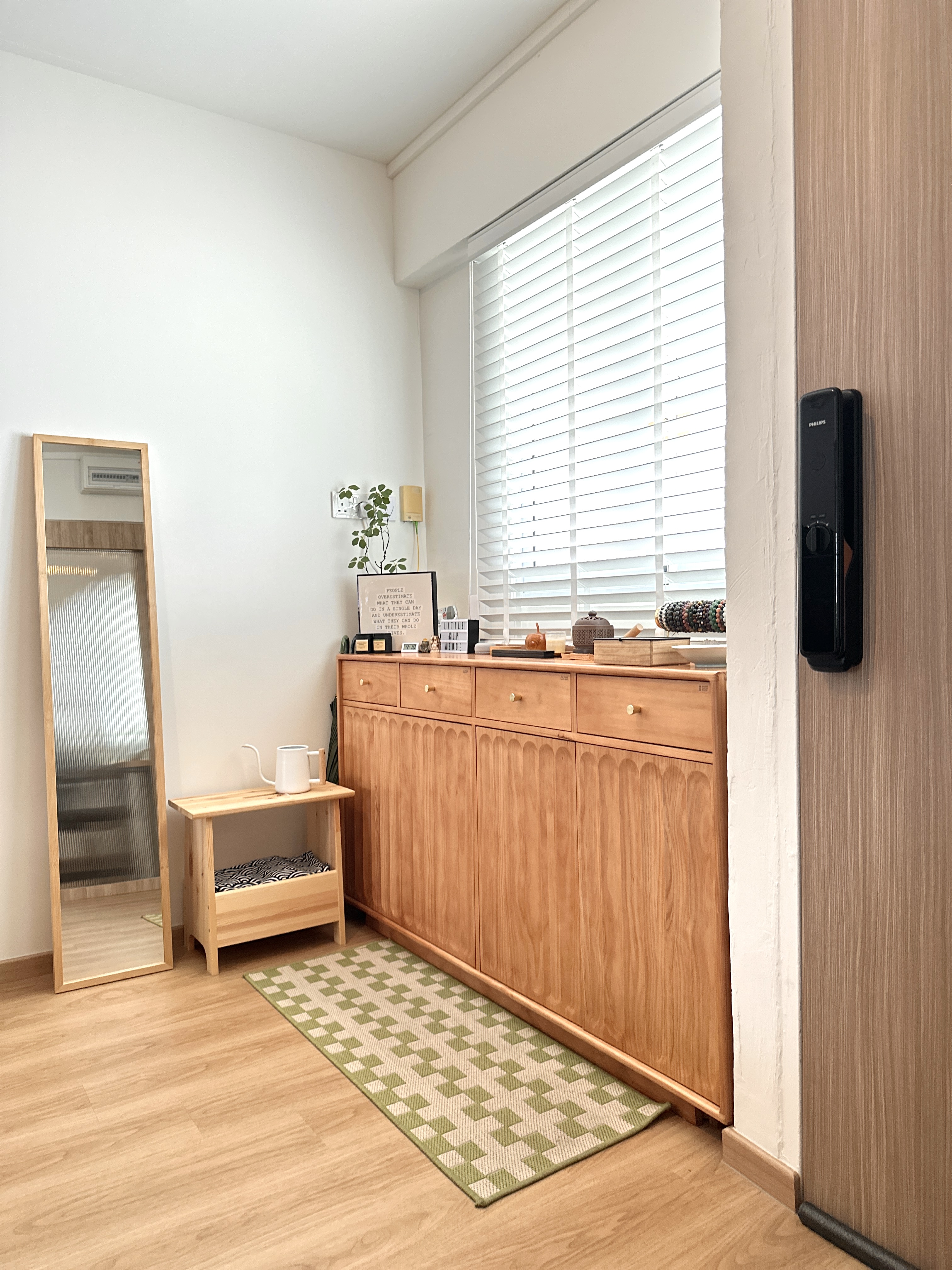 A-Bright-&-Inviting-Japandi-Inspired-Entryway-with-No-Built-ins!-