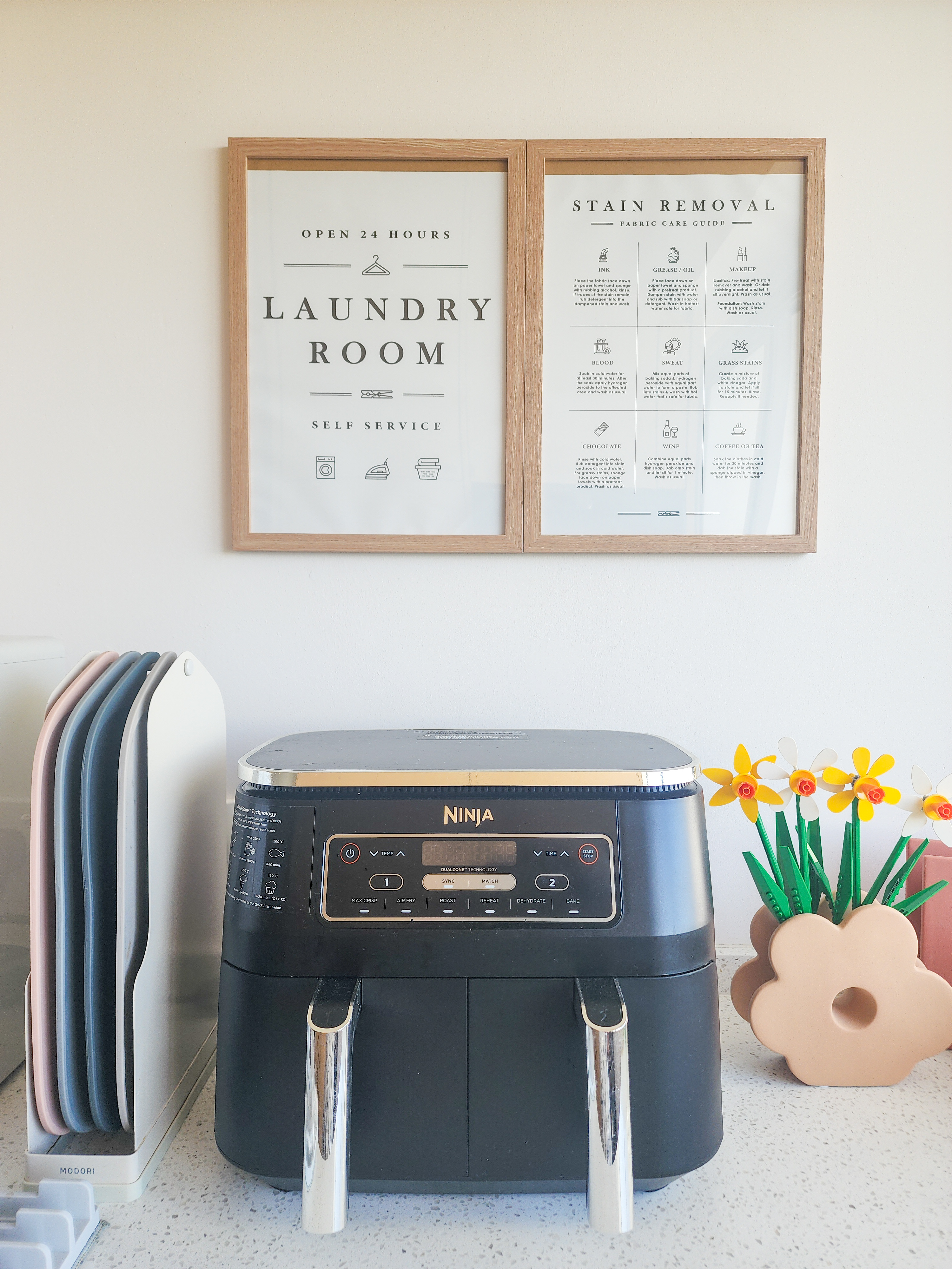 Step inside a chef's kitchen - closed concept, functional & aesthetic - Laundry room, self-service, open 24 hours, stainless