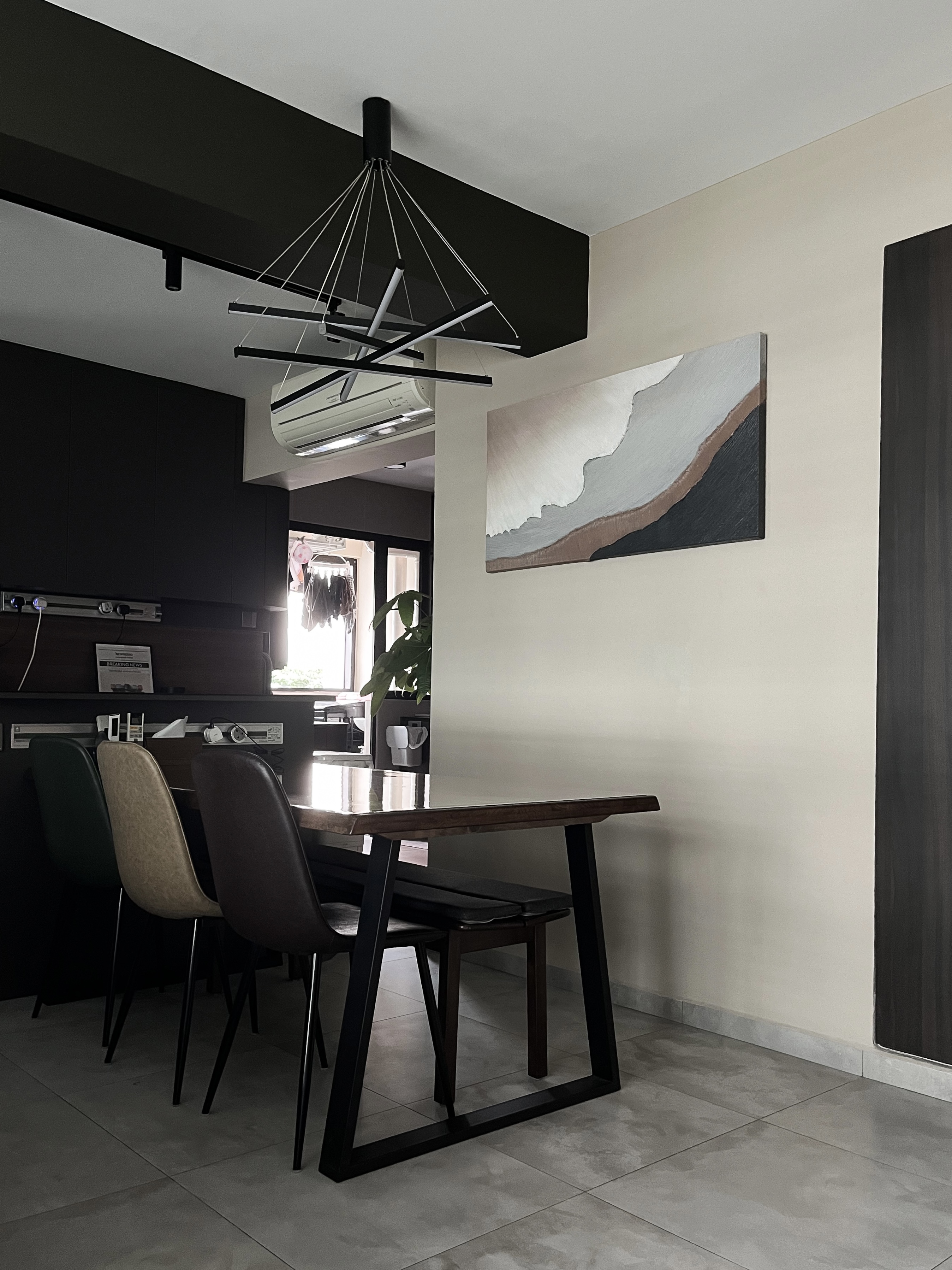 How We Planned Our Homey-Hotel Inspired Flat for Future Kids?? - modern dining room, minimalist design, sleek furniture