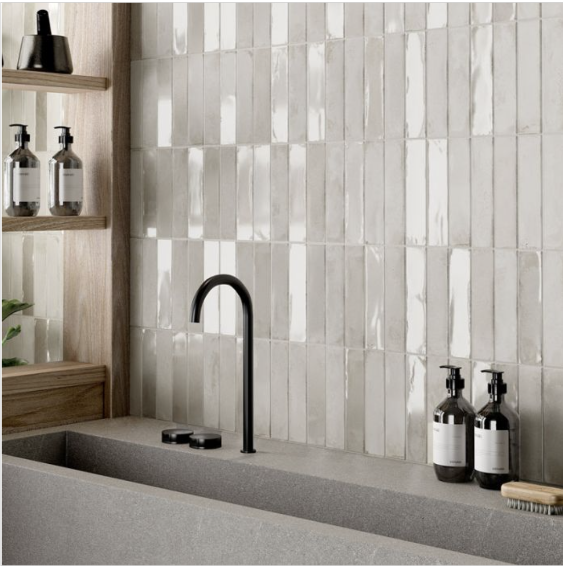 Tile Your Way to a Stunning Renovation: Tips from Loafy.Haus - Modern bathroom vanity, sleek design, minimalist decor