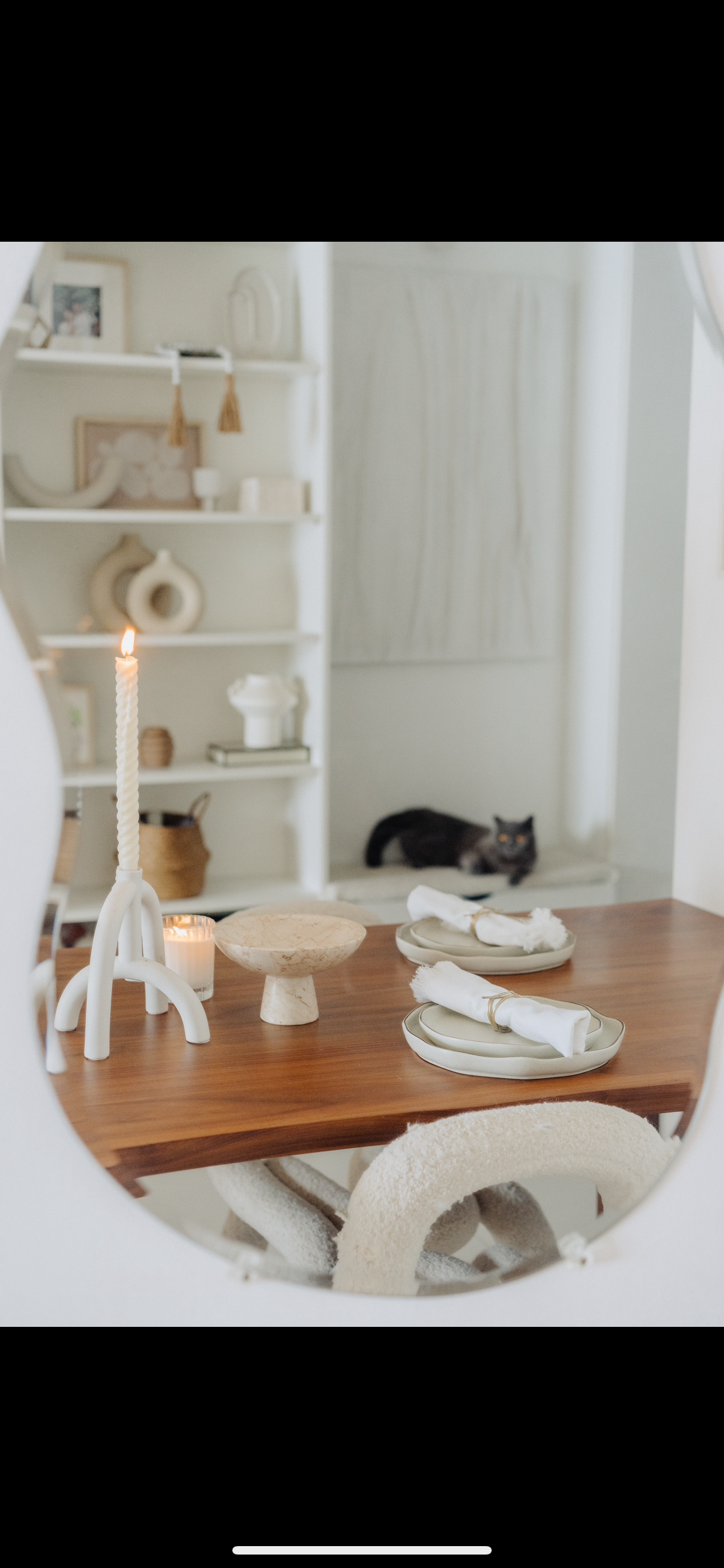 Before & After: Changing Our Dining Room Vibes One Item At A Time  - wooden dining table, modern decor, minimalist setting