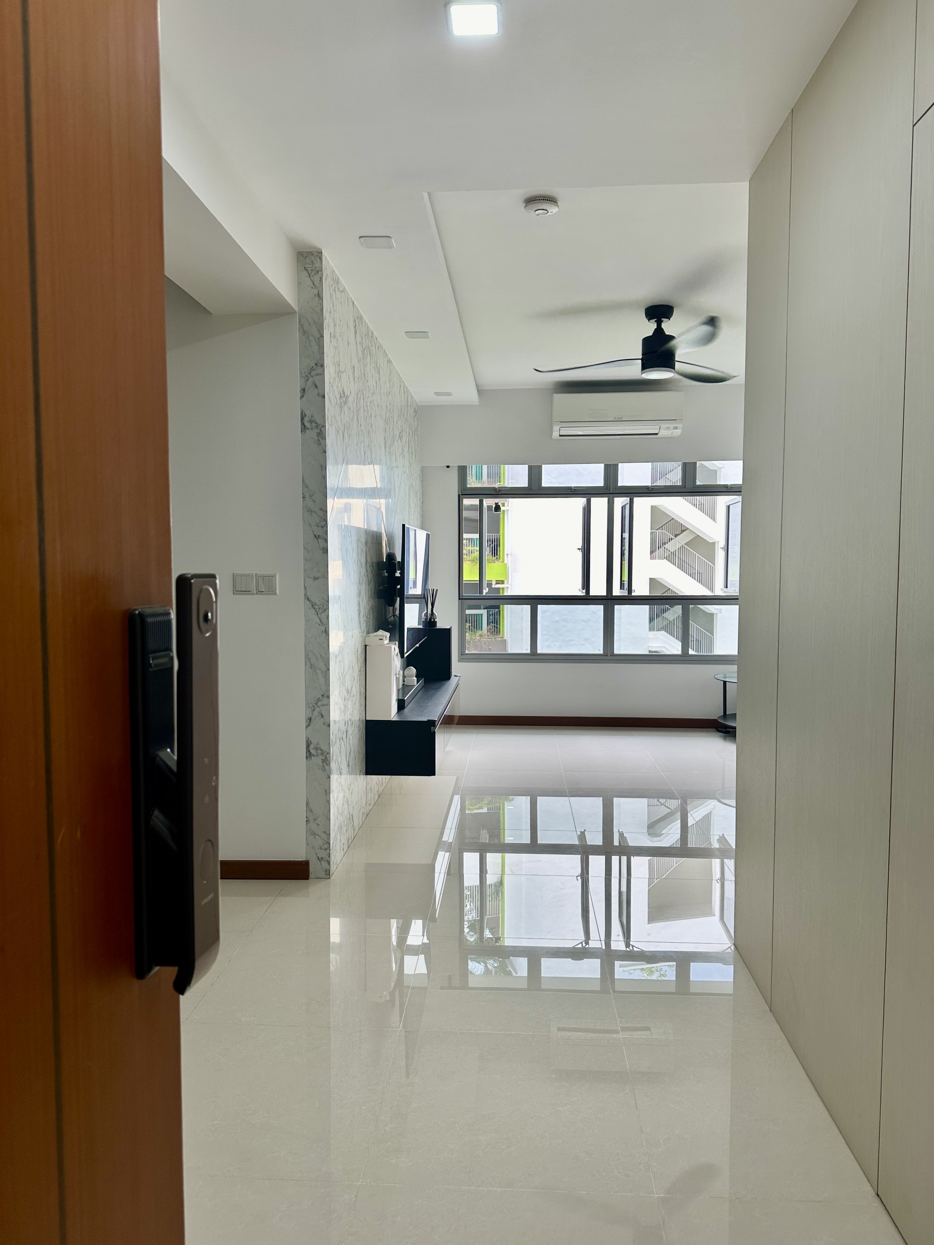 ✨ $4,130 Minimalist Home Transformation: Bomb Shelter Cover Done Right - Modern minimalist living room, sleek furniture